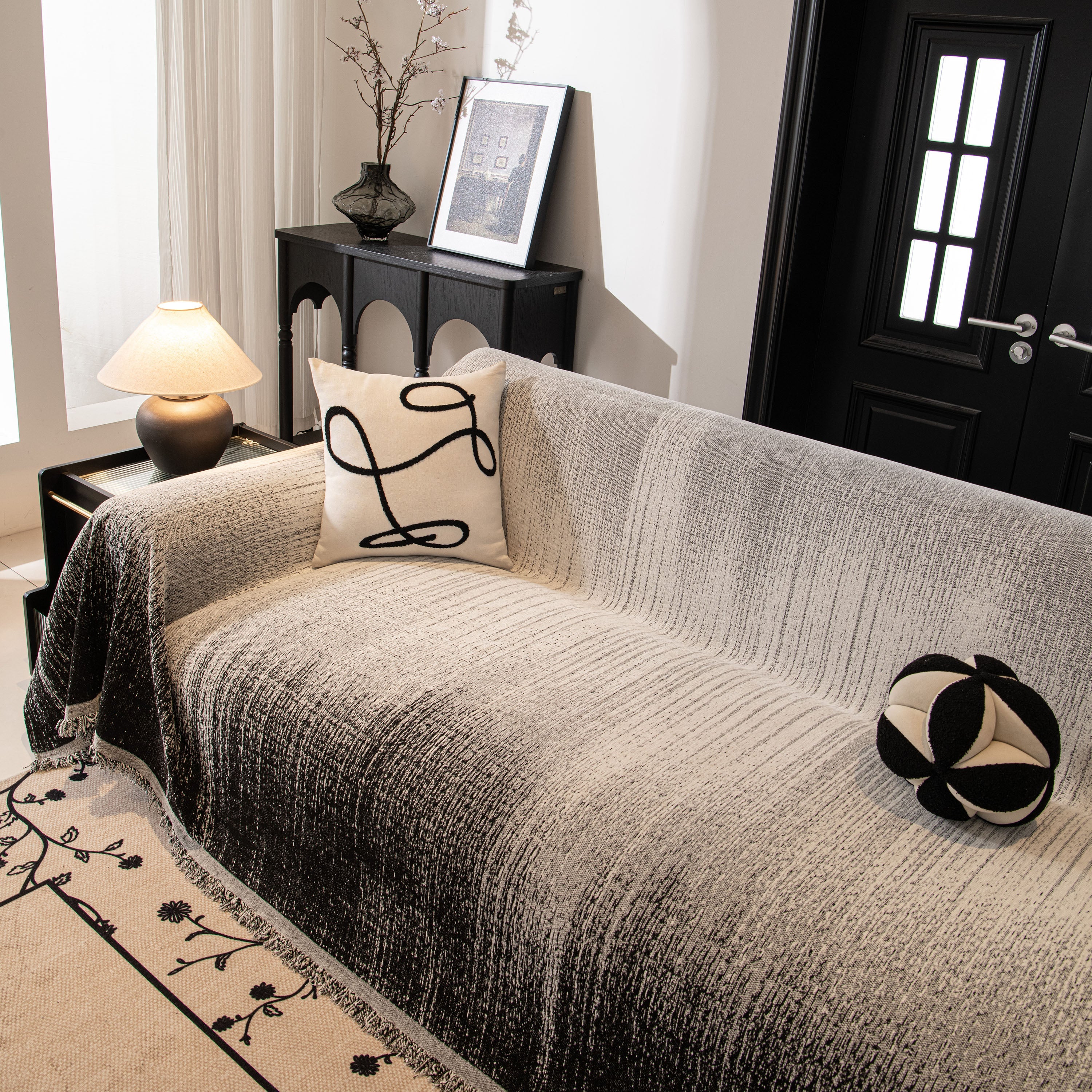Modern Textured Sofa Cover Blanket, Tightly Woven Pet Sofa Throw for Sectional Couches - Image 10