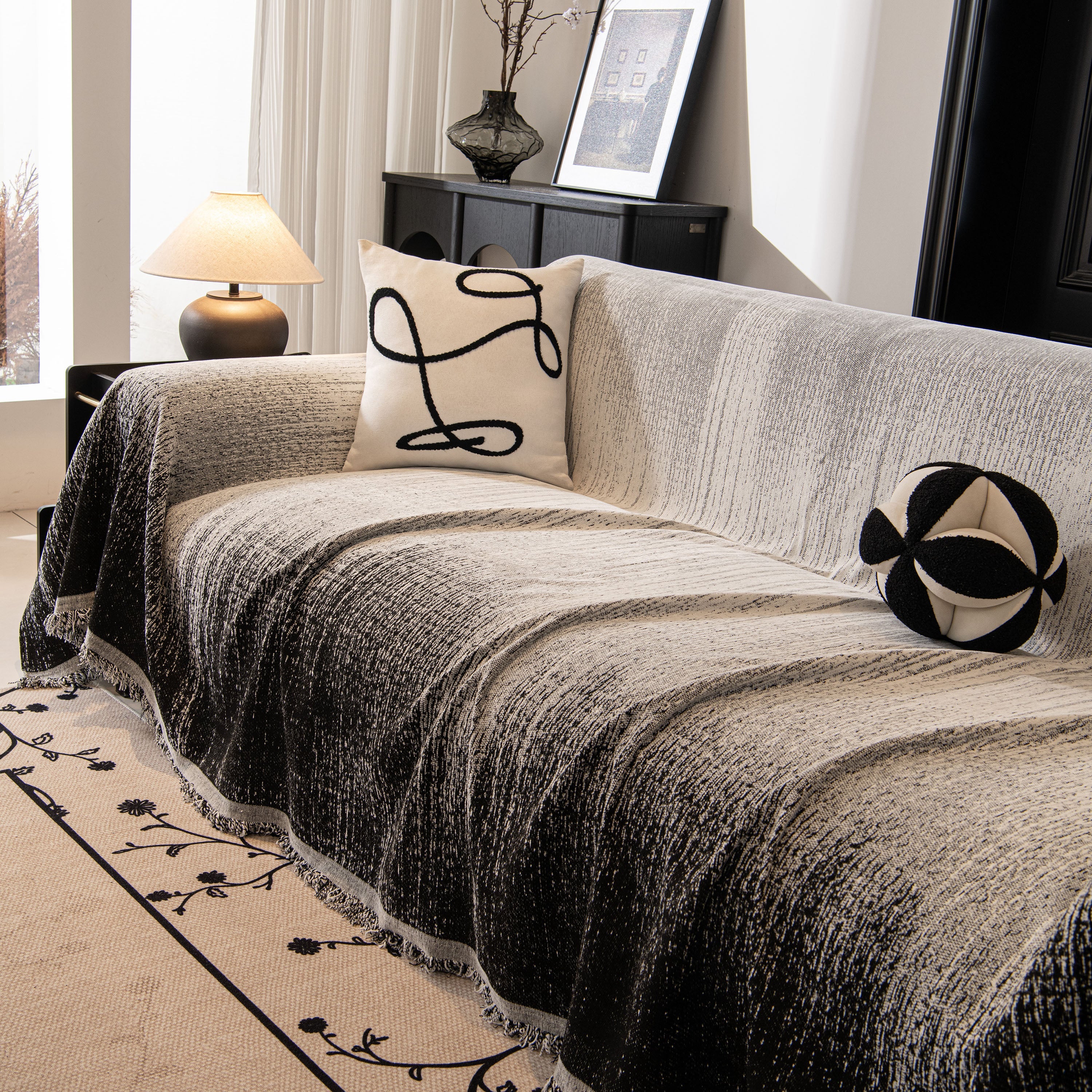 Modern Textured Sofa Cover Blanket, Tightly Woven Pet Sofa Throw for Sectional Couches - Image 16