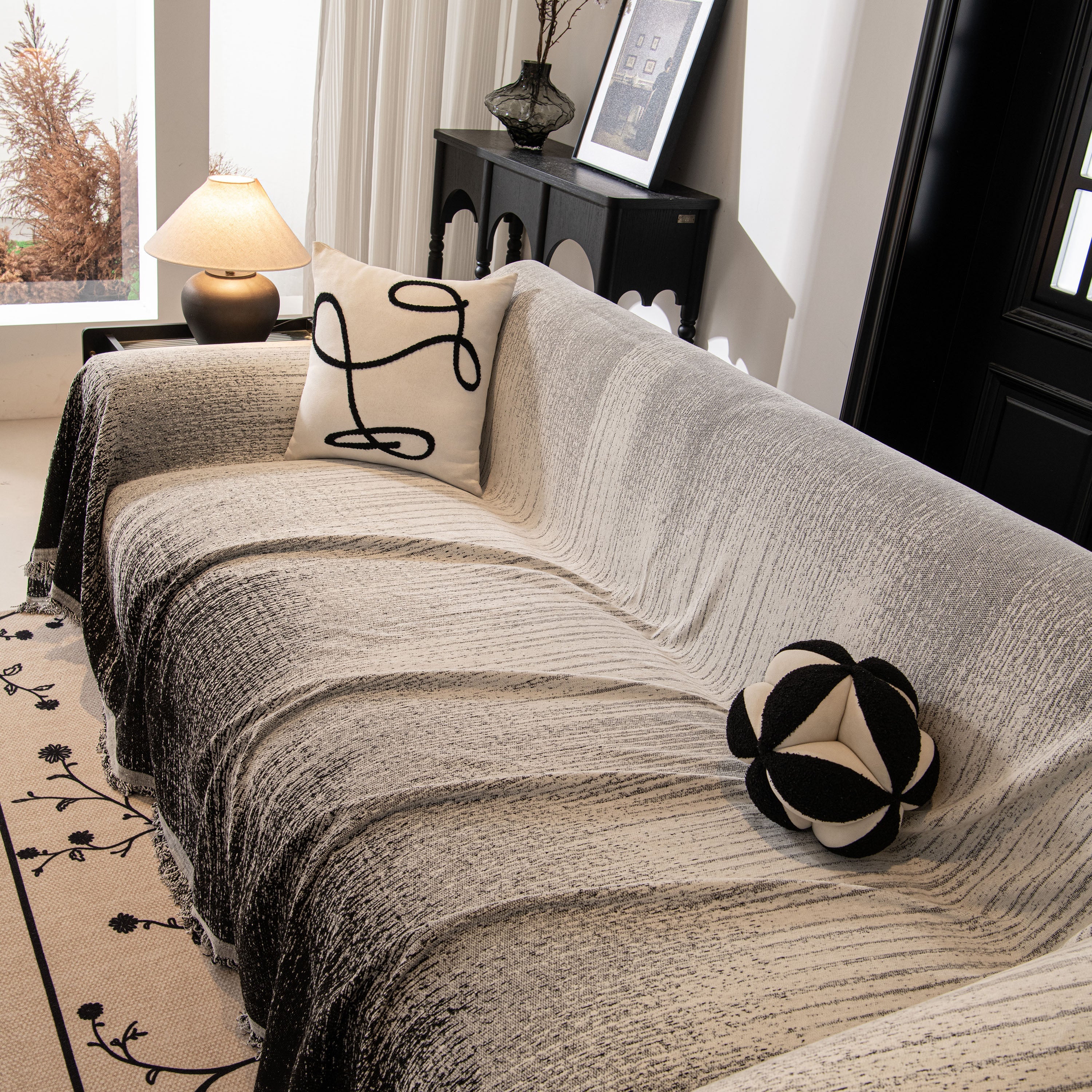 Modern Textured Sofa Cover Blanket, Tightly Woven Pet Sofa Throw for Sectional Couches - Image 18