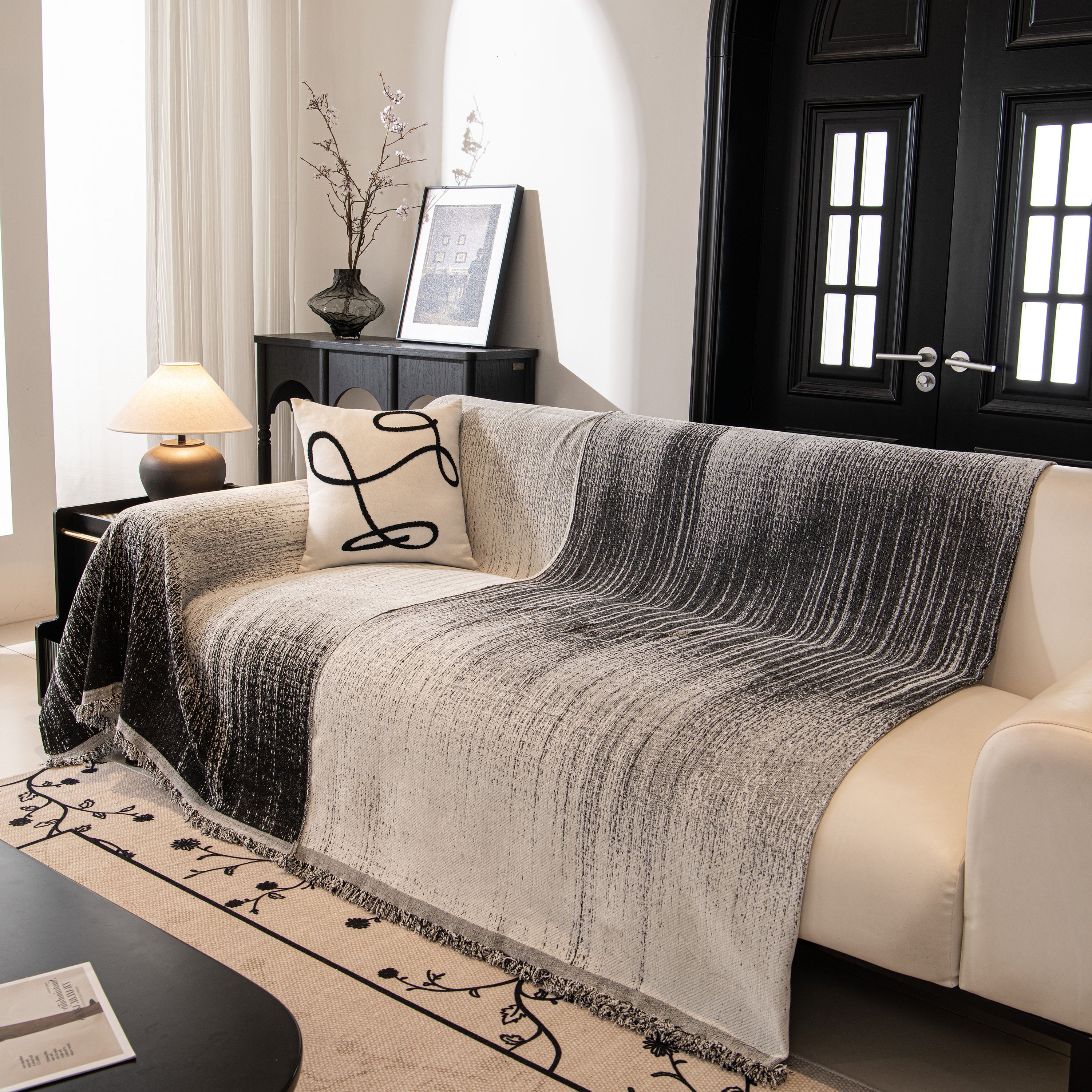 Modern Textured Sofa Cover Blanket, Tightly Woven Pet Sofa Throw for Sectional Couches - Image 24