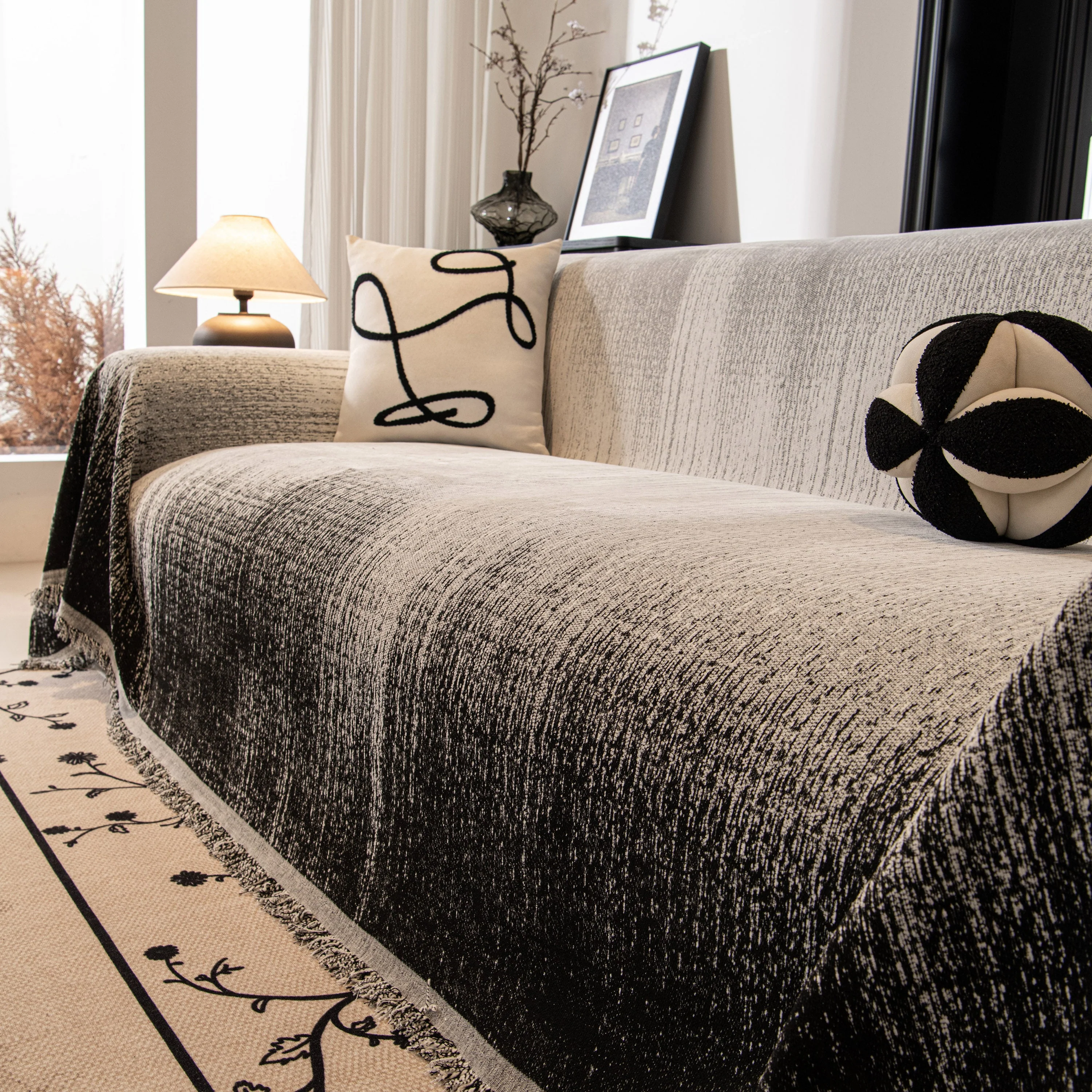 Modern Textured Sofa Cover Blanket, Tightly Woven Pet Sofa Throw for Sectional Couches - Image 25