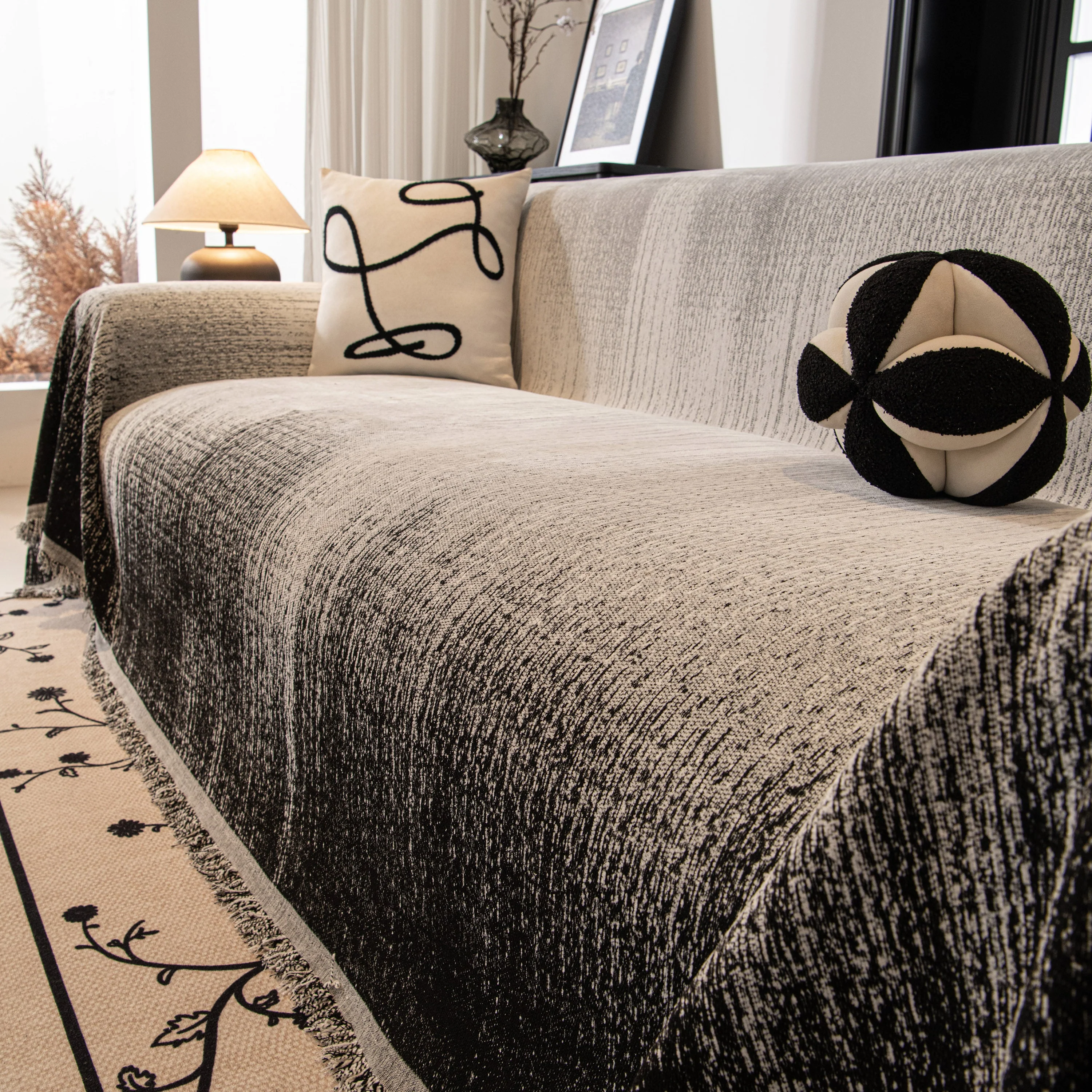 Modern Textured Sofa Cover Blanket, Tightly Woven Pet Sofa Throw for Sectional Couches - Image 26