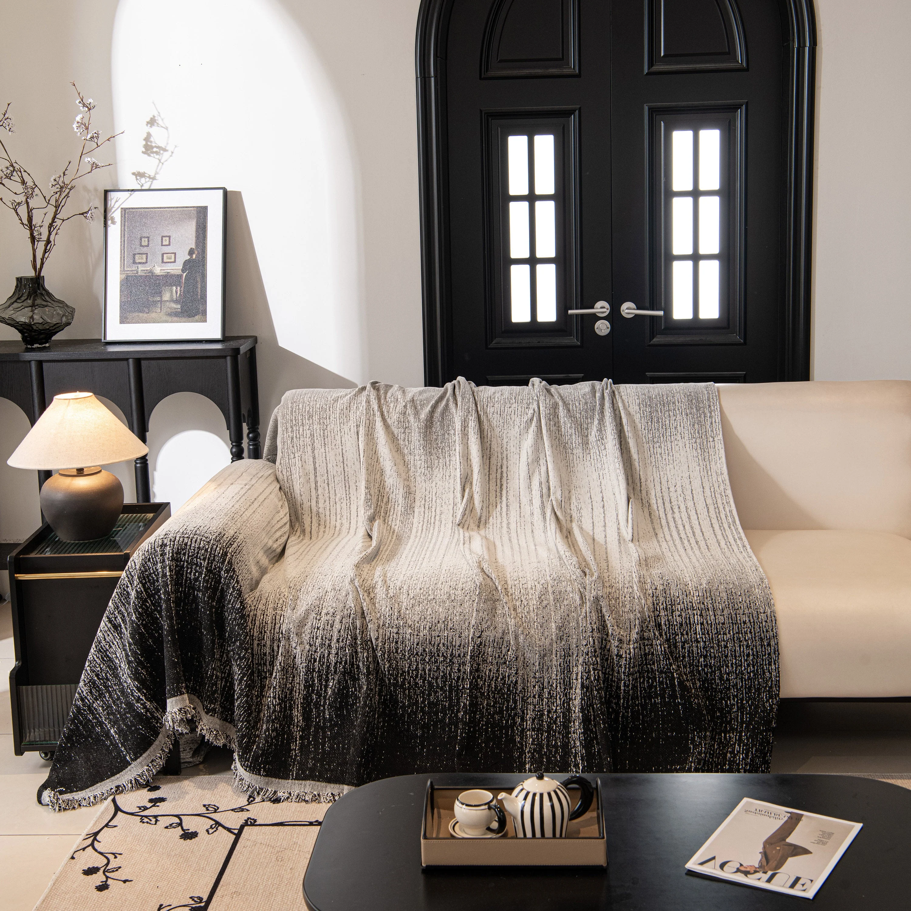 Modern Textured Sofa Cover Blanket, Tightly Woven Pet Sofa Throw for Sectional Couches - Image 27