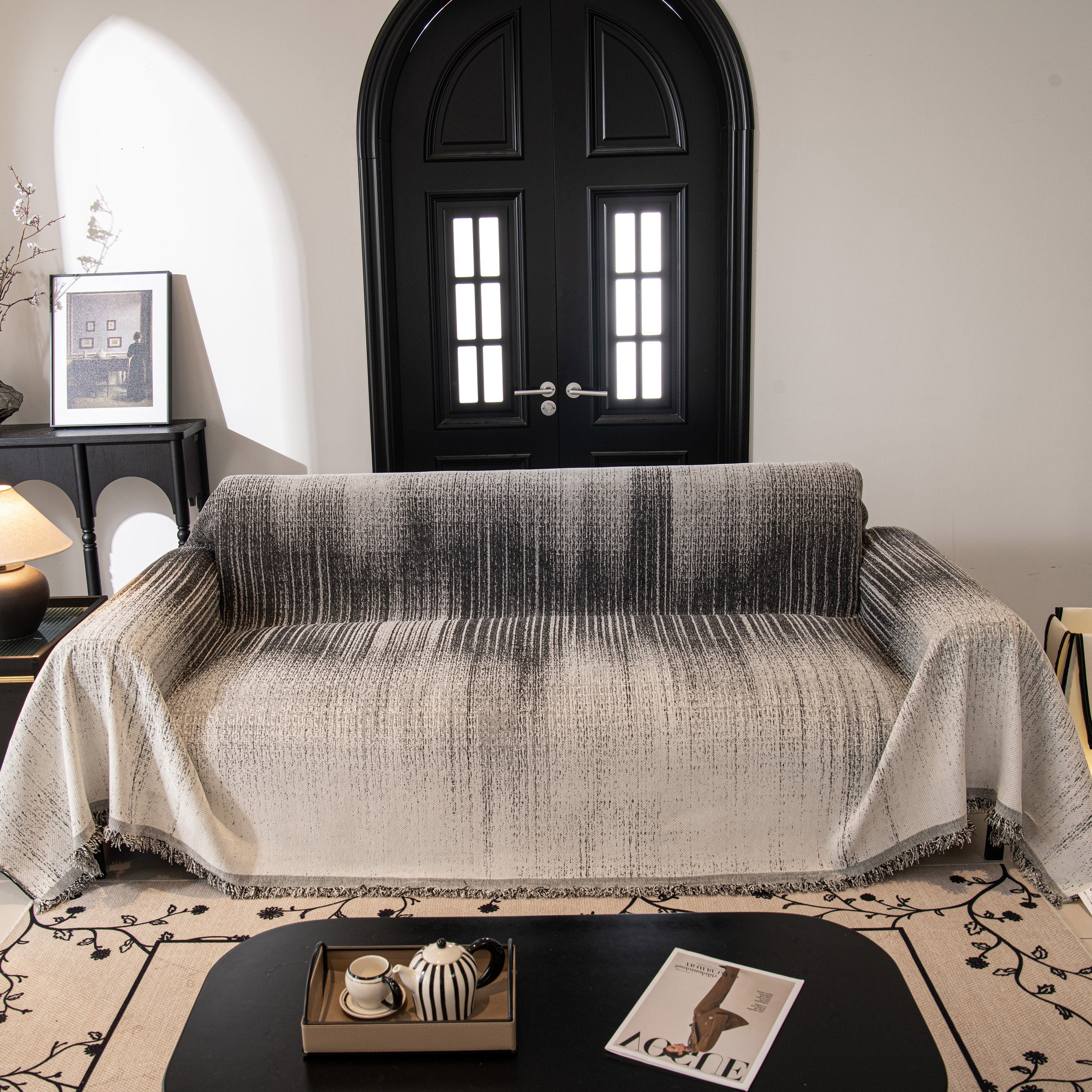 Modern Textured Sofa Cover Blanket, Tightly Woven Pet Sofa Throw for Sectional Couches - Image 29