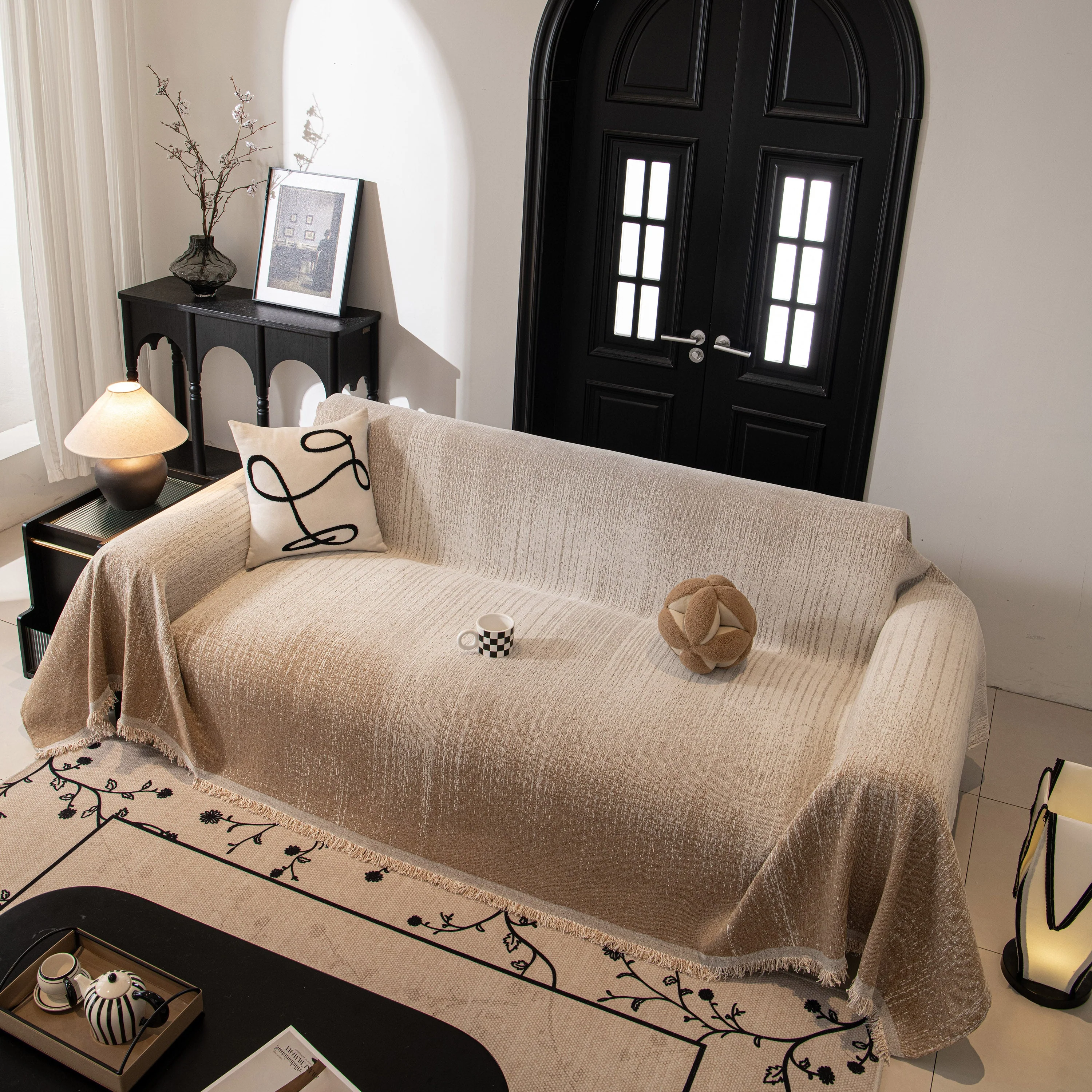 Modern Textured Sofa Cover Blanket, Tightly Woven Pet Sofa Throw for Sectional Couches - Image 33
