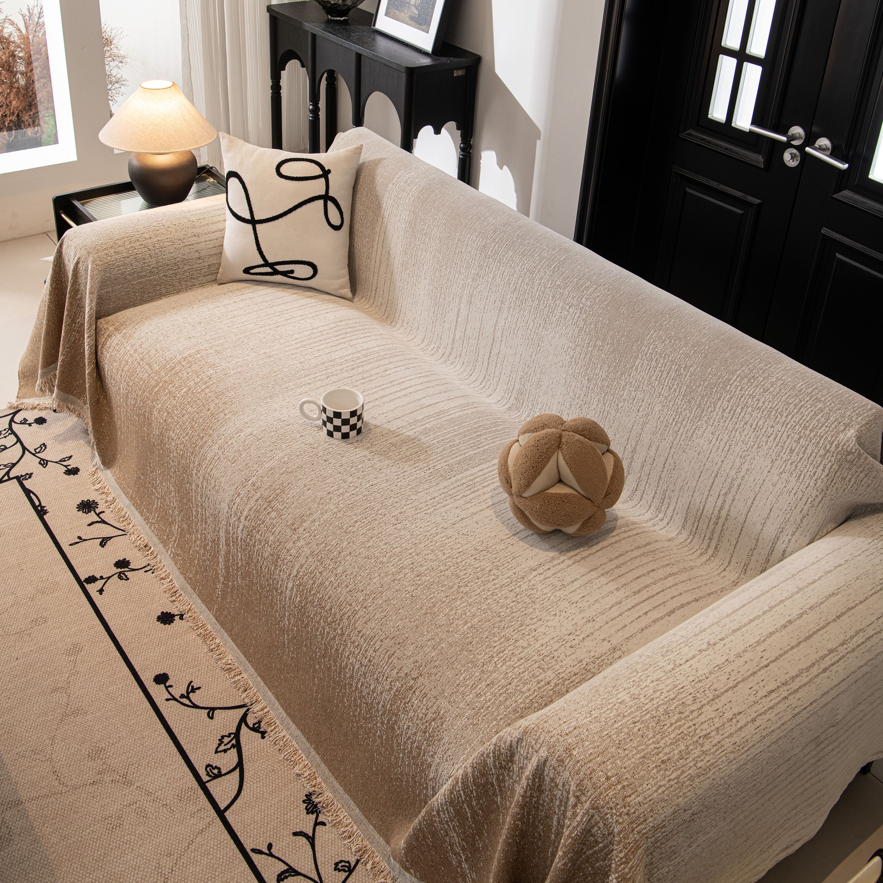 Modern Textured Sofa Cover Blanket, Tightly Woven Pet Sofa Throw for Sectional Couches - Image 38