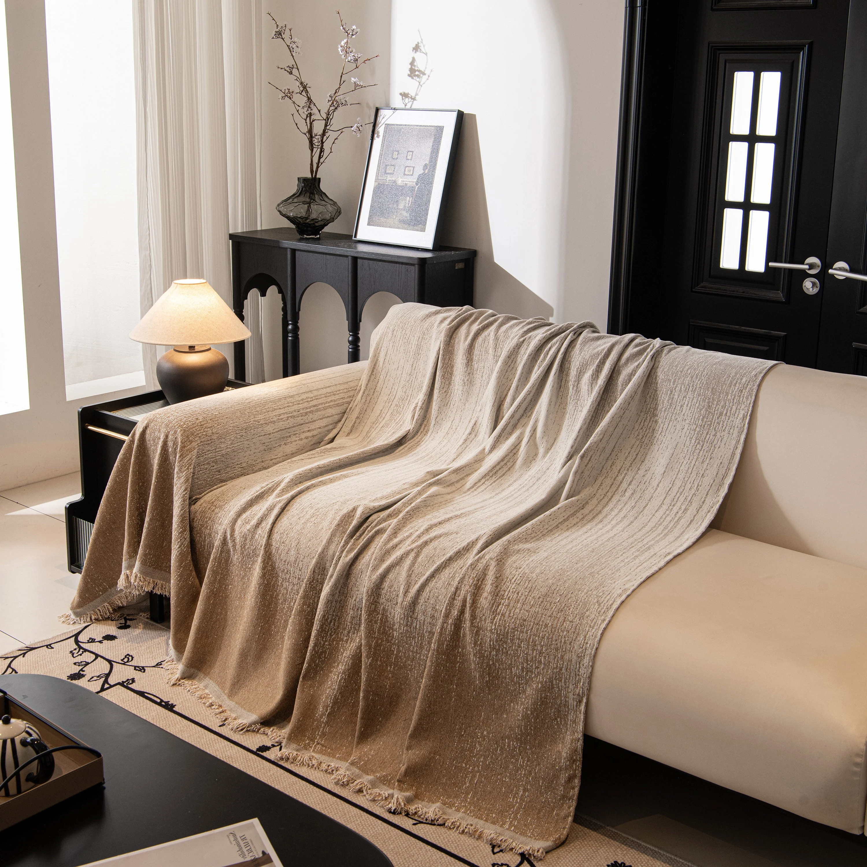 Modern Textured Sofa Cover Blanket, Tightly Woven Pet Sofa Throw for Sectional Couches - Image 52