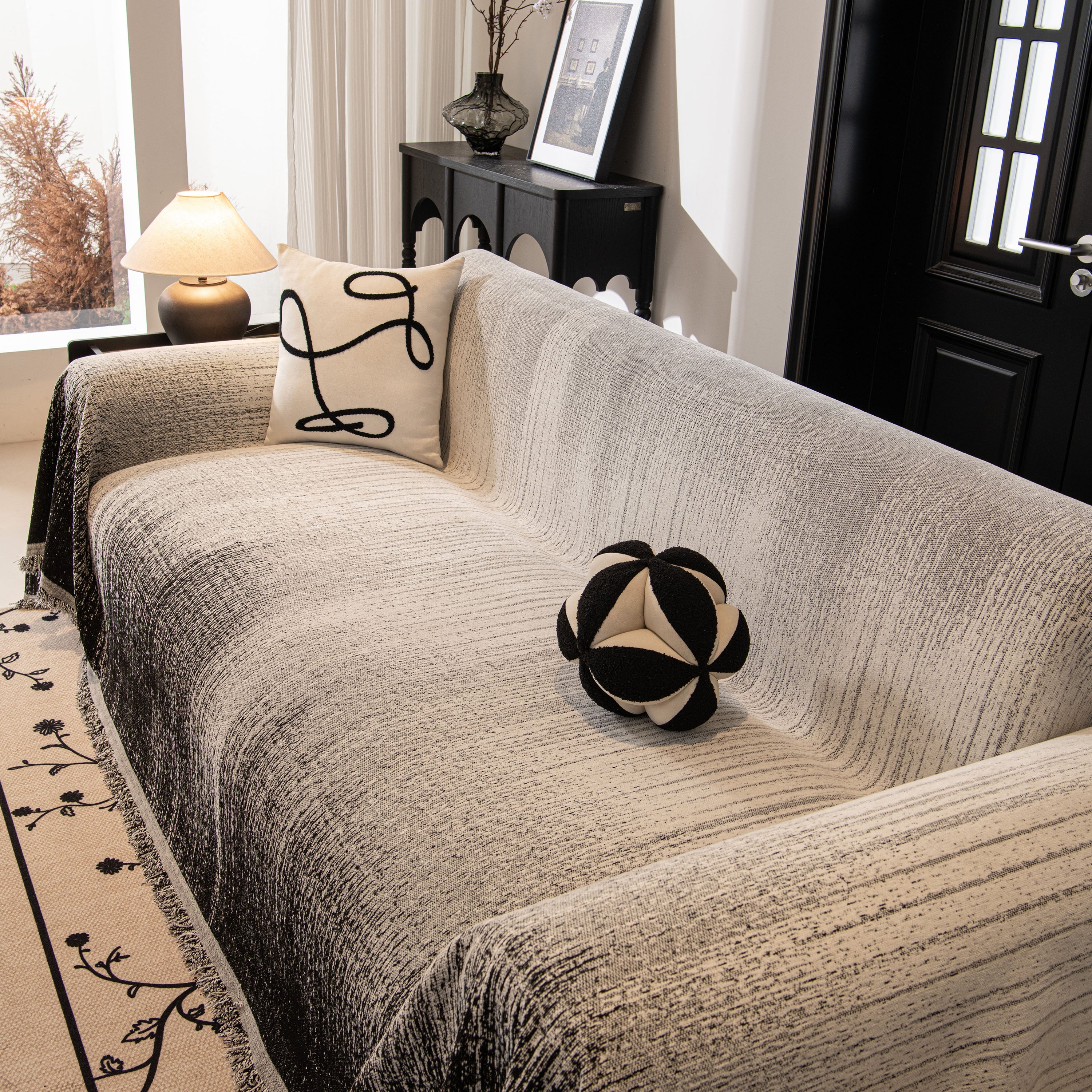 Modern Textured Sofa Cover Blanket, Tightly Woven Pet Sofa Throw for Sectional Couches - Image 6