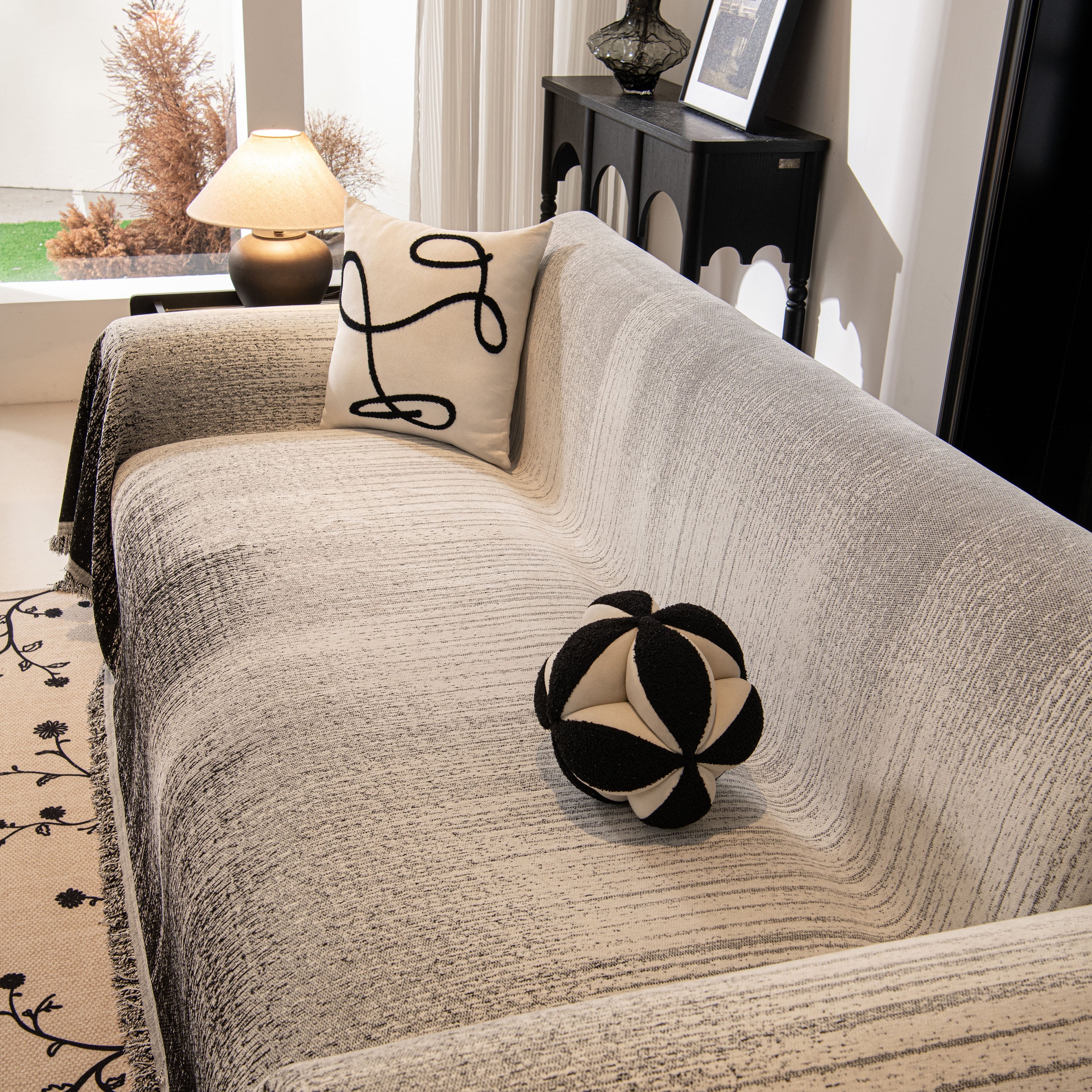 Modern Textured Sofa Cover Blanket, Tightly Woven Pet Sofa Throw for Sectional Couches - Image 7