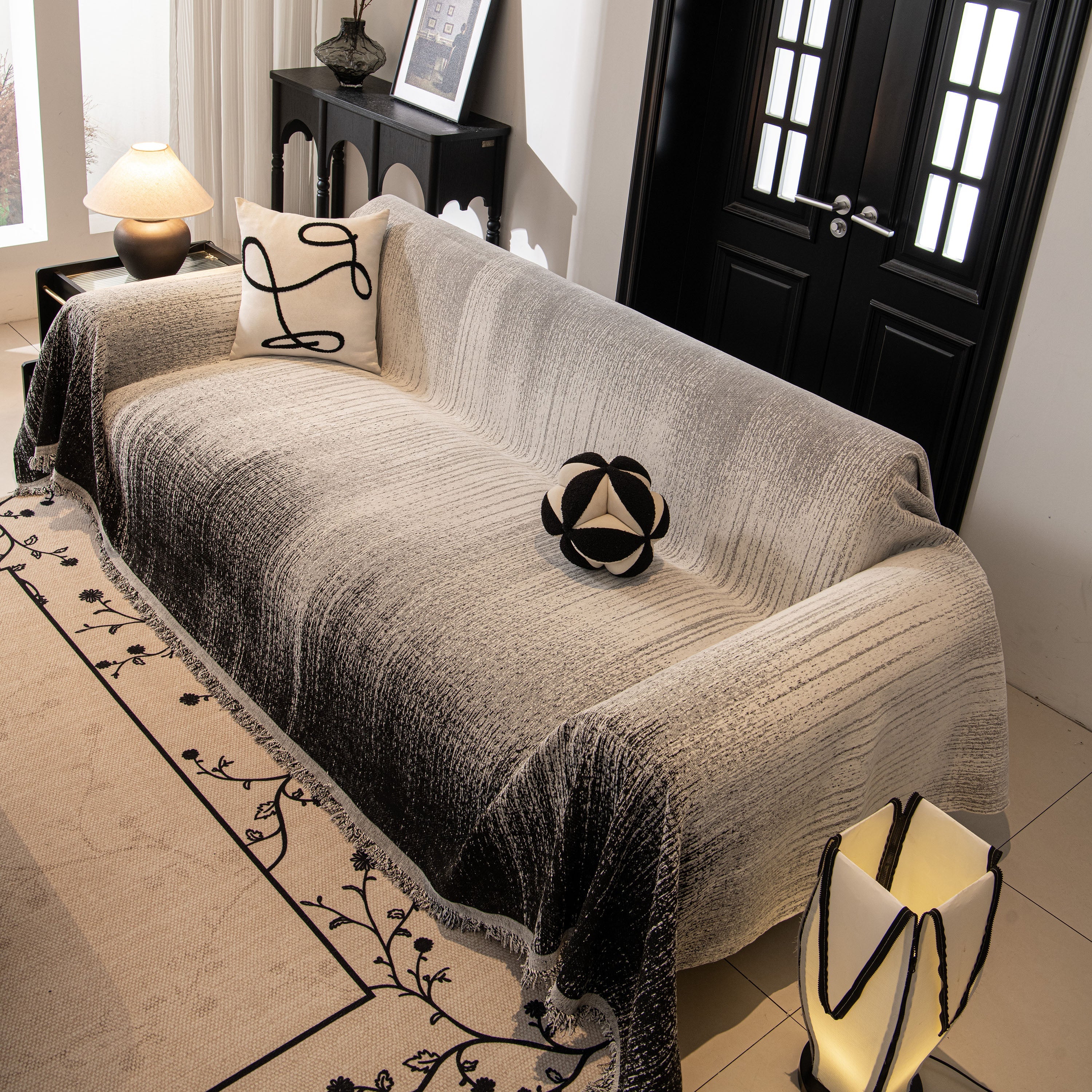 Modern Textured Sofa Cover Blanket, Tightly Woven Pet Sofa Throw for Sectional Couches - Image 8