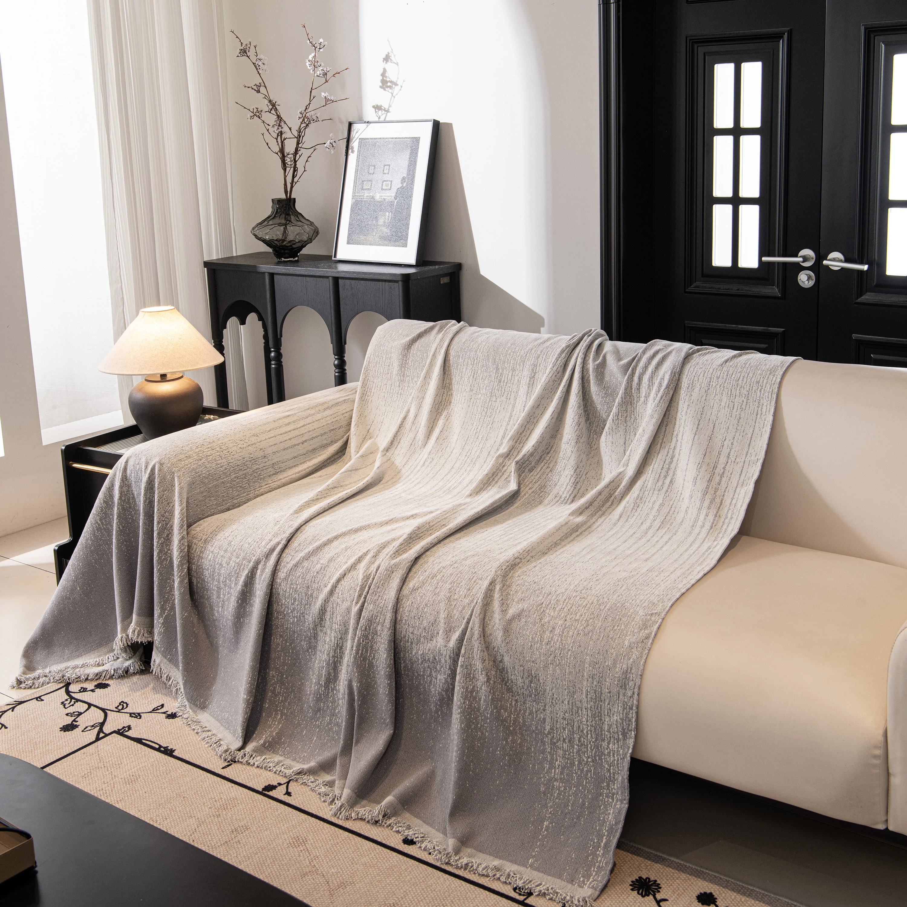 Modern Textured Sofa Cover Blanket, Tightly Woven Pet Sofa Throw for Sectional Couches - Image 82