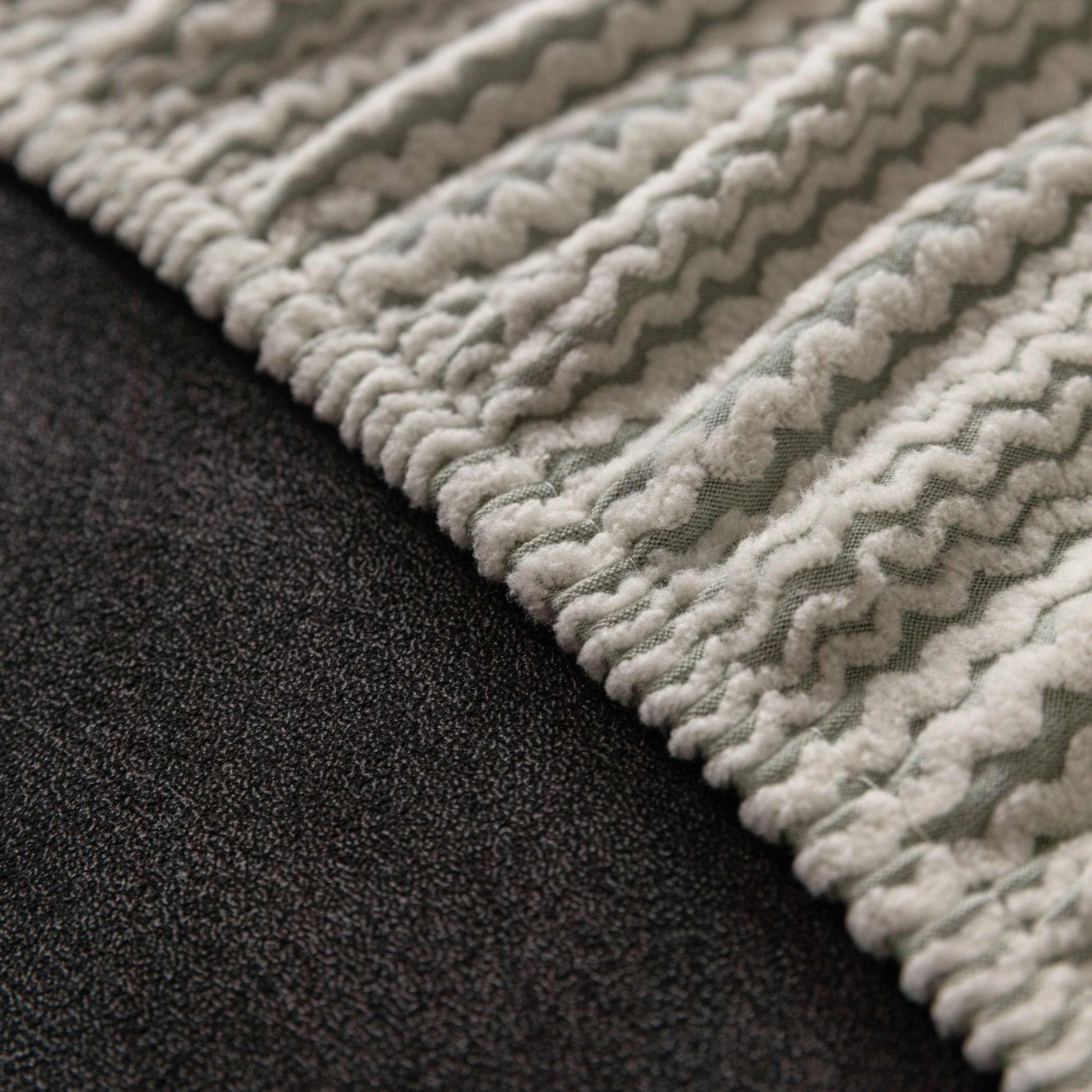Modern Textured Stretch Sofa Cover, Plush Fleece Sofa Slipcover with 3D Stripe Texture - Image 40