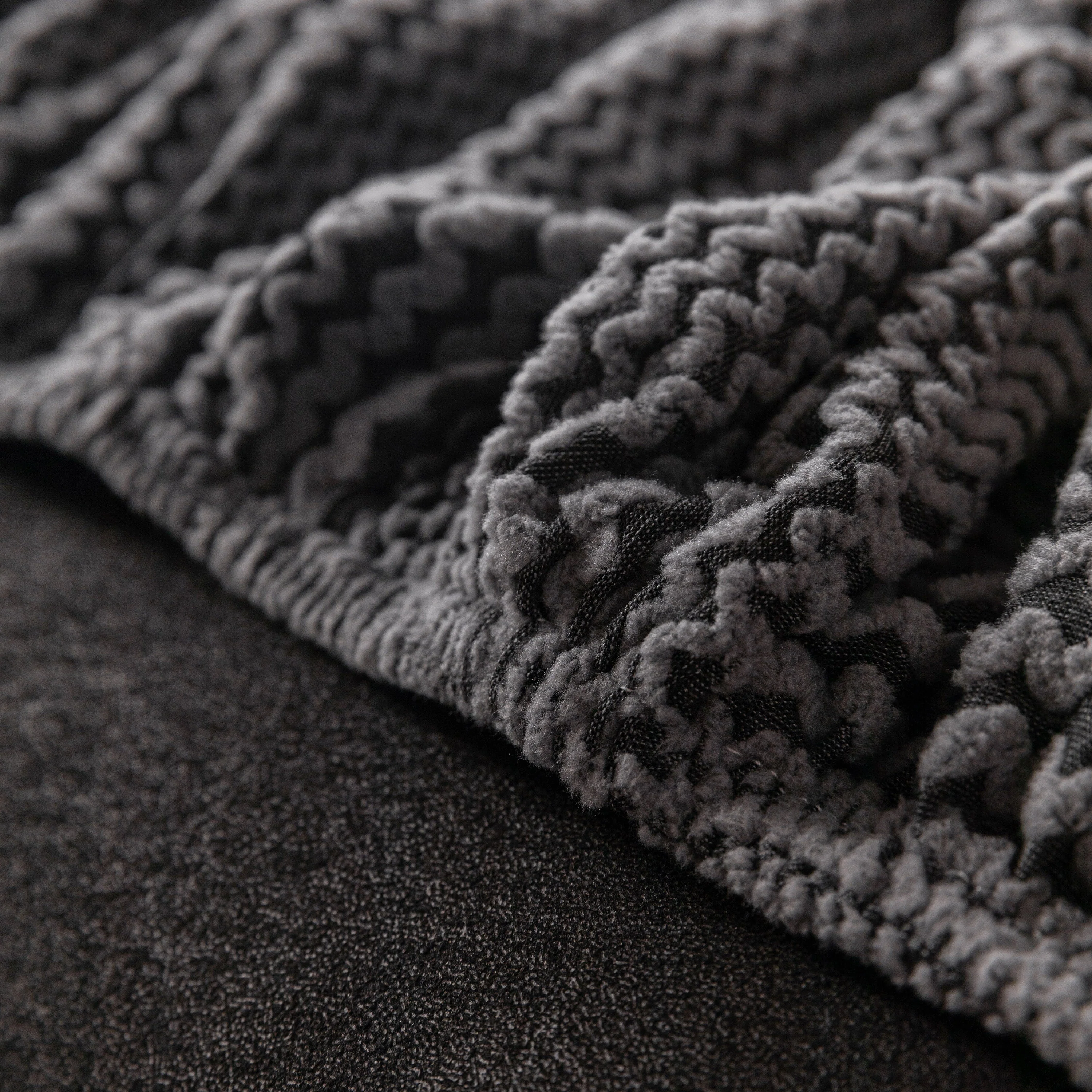 Modern Textured Stretch Sofa Cover, Plush Fleece Sofa Slipcover with 3D Stripe Texture - Image 65