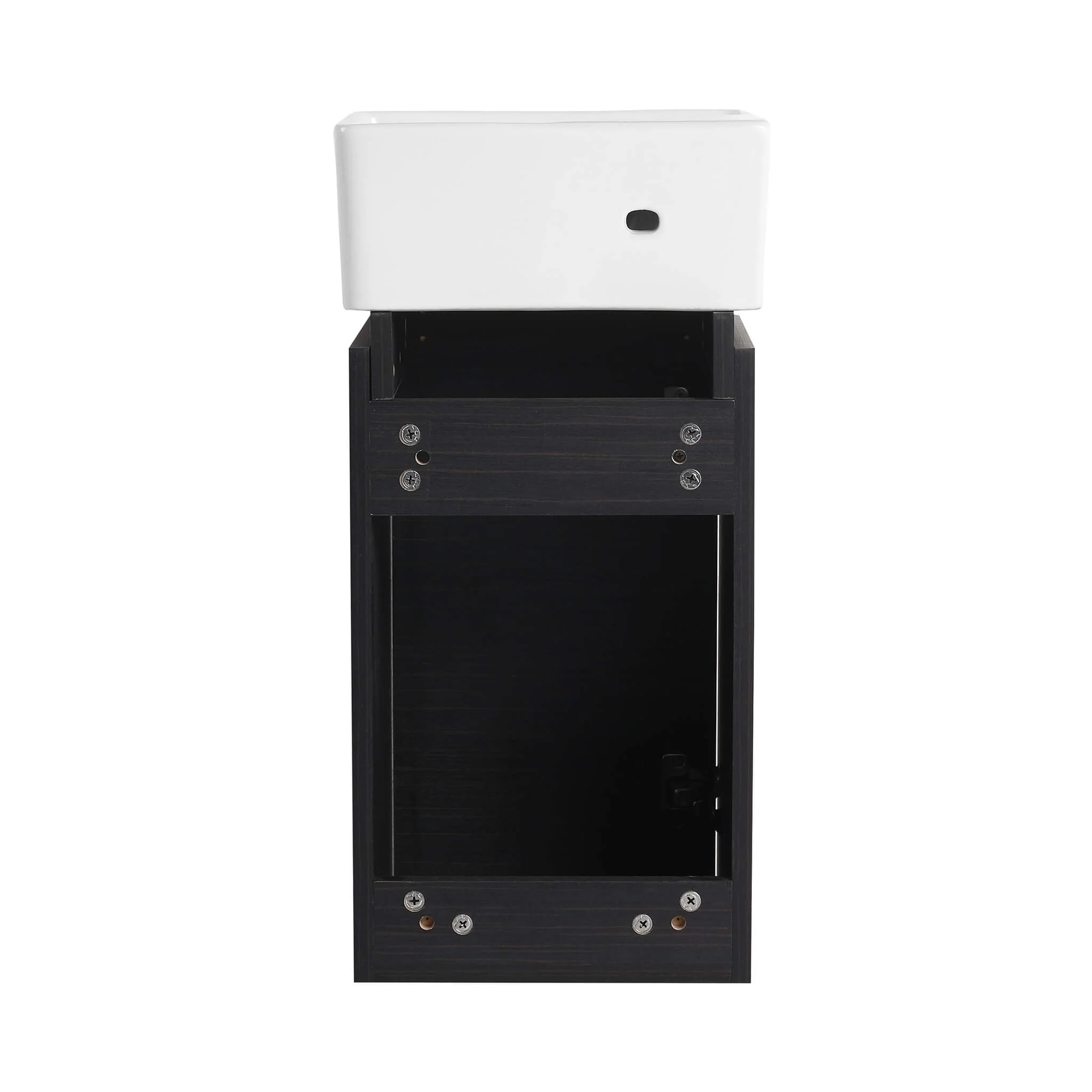 Nuvia Modern Wall-Mounted Bathroom Vanity With Ceramic Sink And Soft Close Door (SAK05214) - Image 6