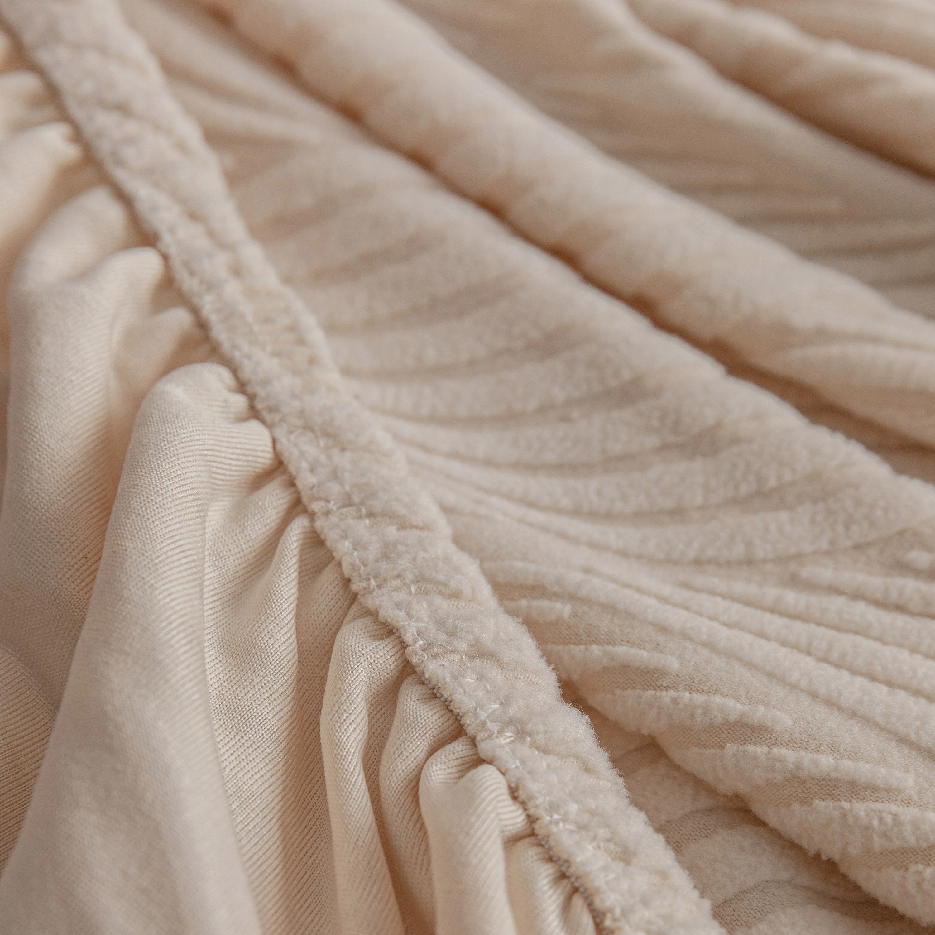 Modern Wavy Jacquard Sofa Slipcover, High Stretch Sofa Cover with 3D Organic Texture - Image 36
