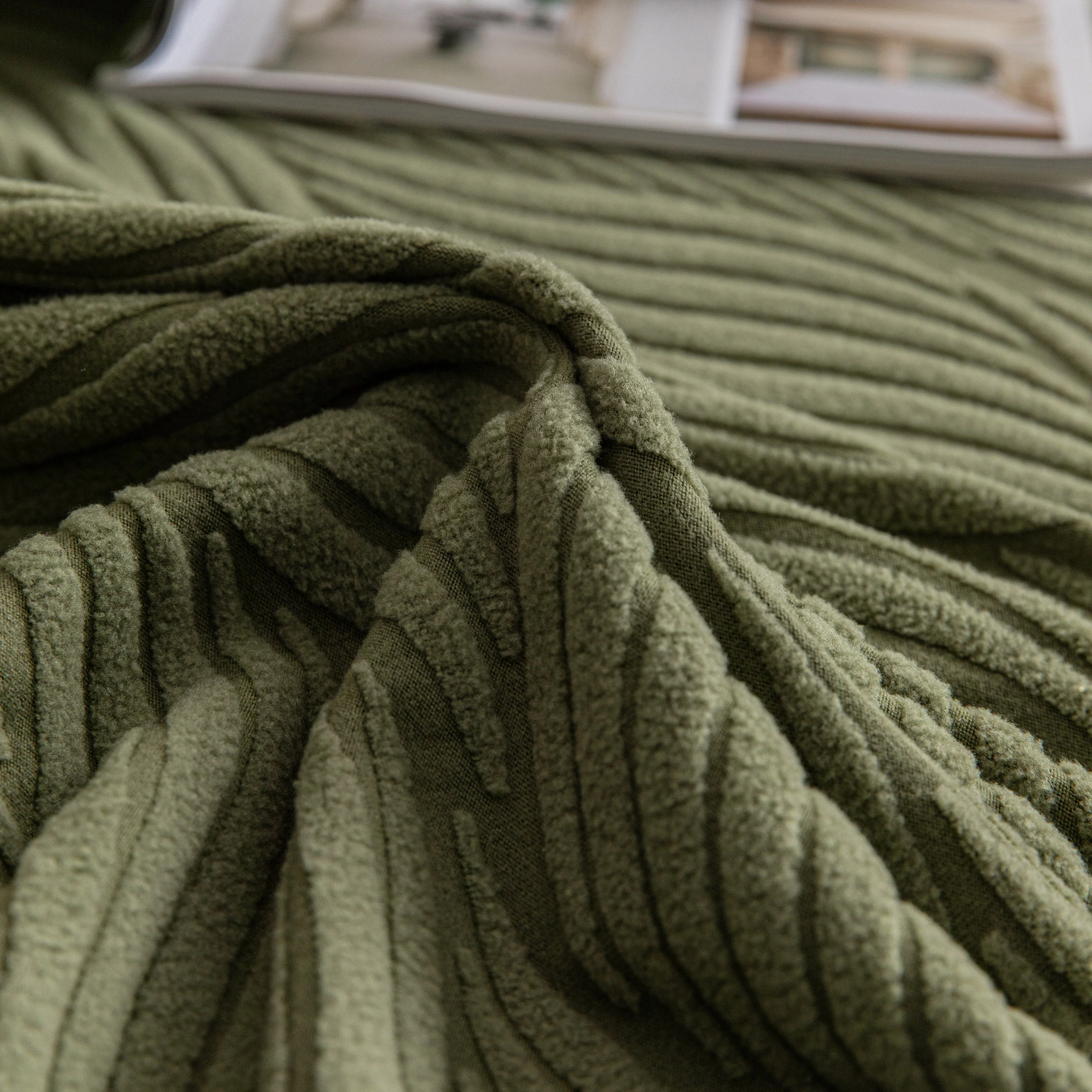 Modern Wavy Jacquard Sofa Slipcover, High Stretch Sofa Cover with 3D Organic Texture - Image 62
