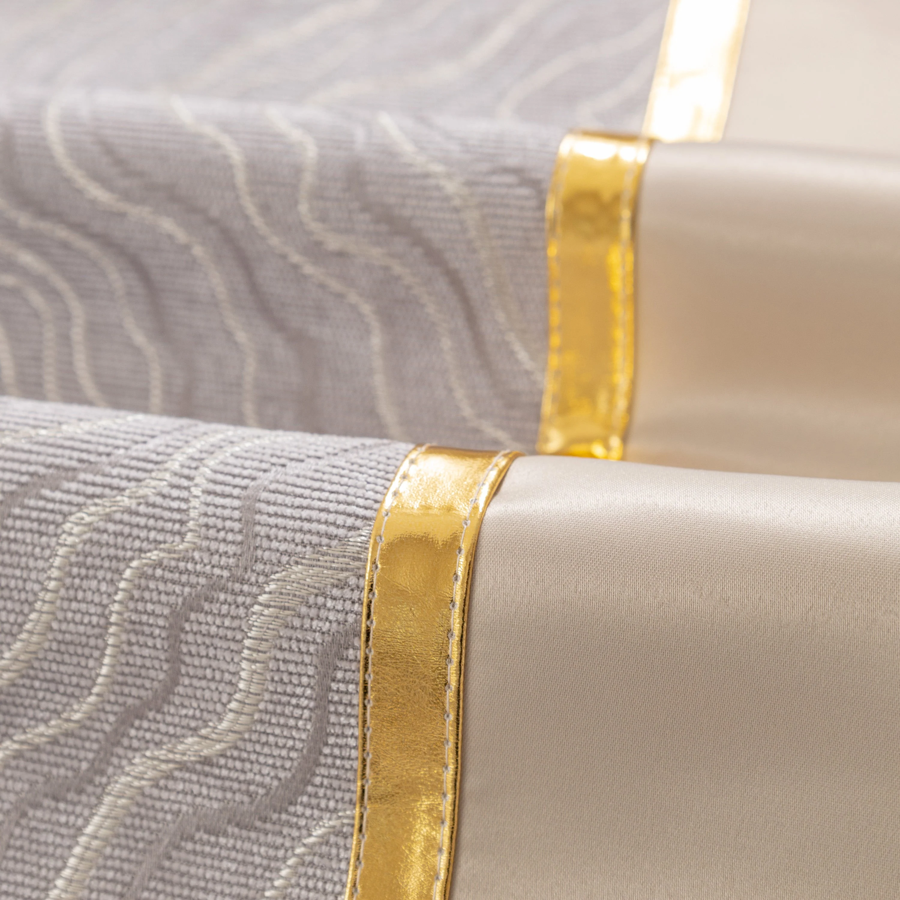 Modular Sofa Cover for Sectionals, Gold Striped Non-Slip Couch Protector - Image 36