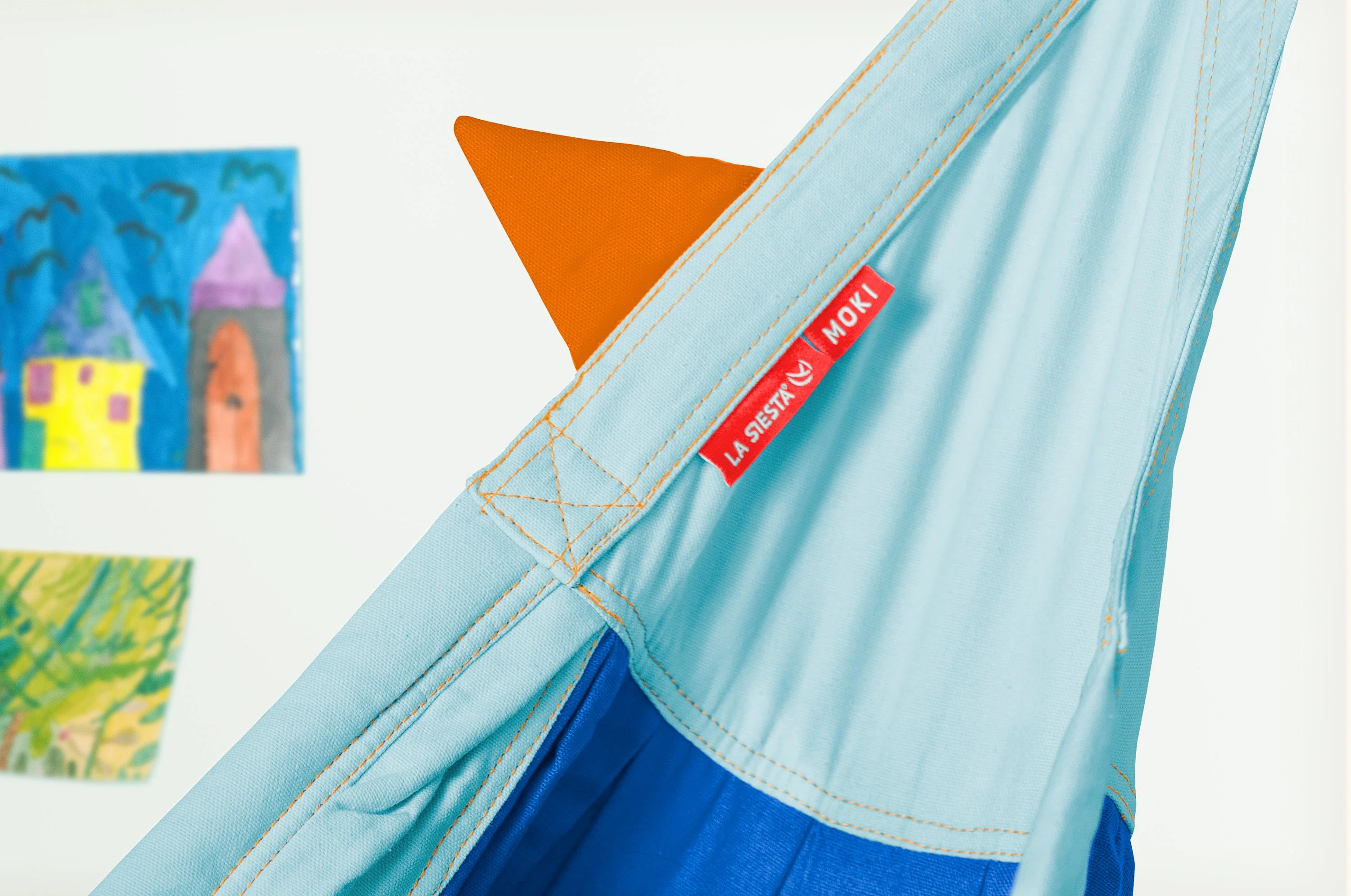 Moki Dolphy - Padded Organic Cotton Double Hammock with Suspension - Image 4