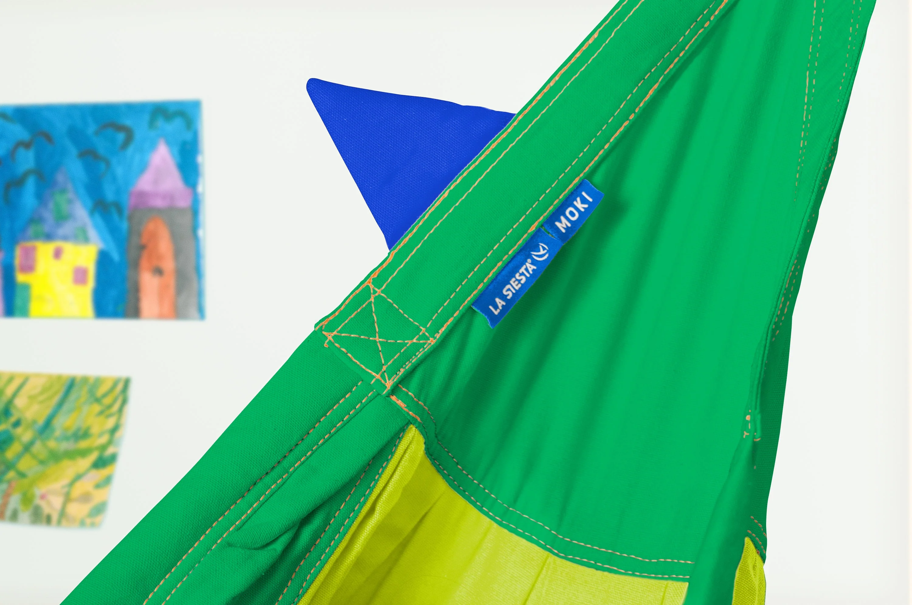 Moki Froggy - Padded Organic Cotton Kids Hammock with Suspension - Image 4