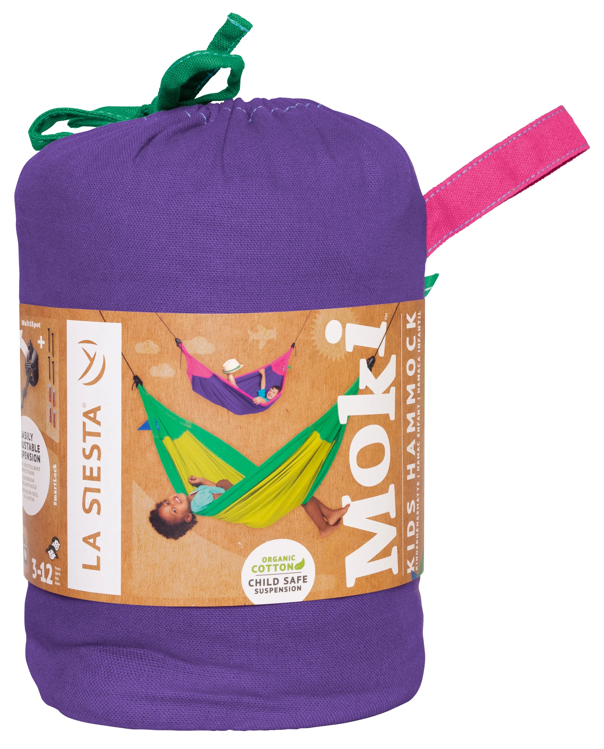 Moki Lilly - Padded Organic Cotton Kids Hammock with Suspension - Image 6