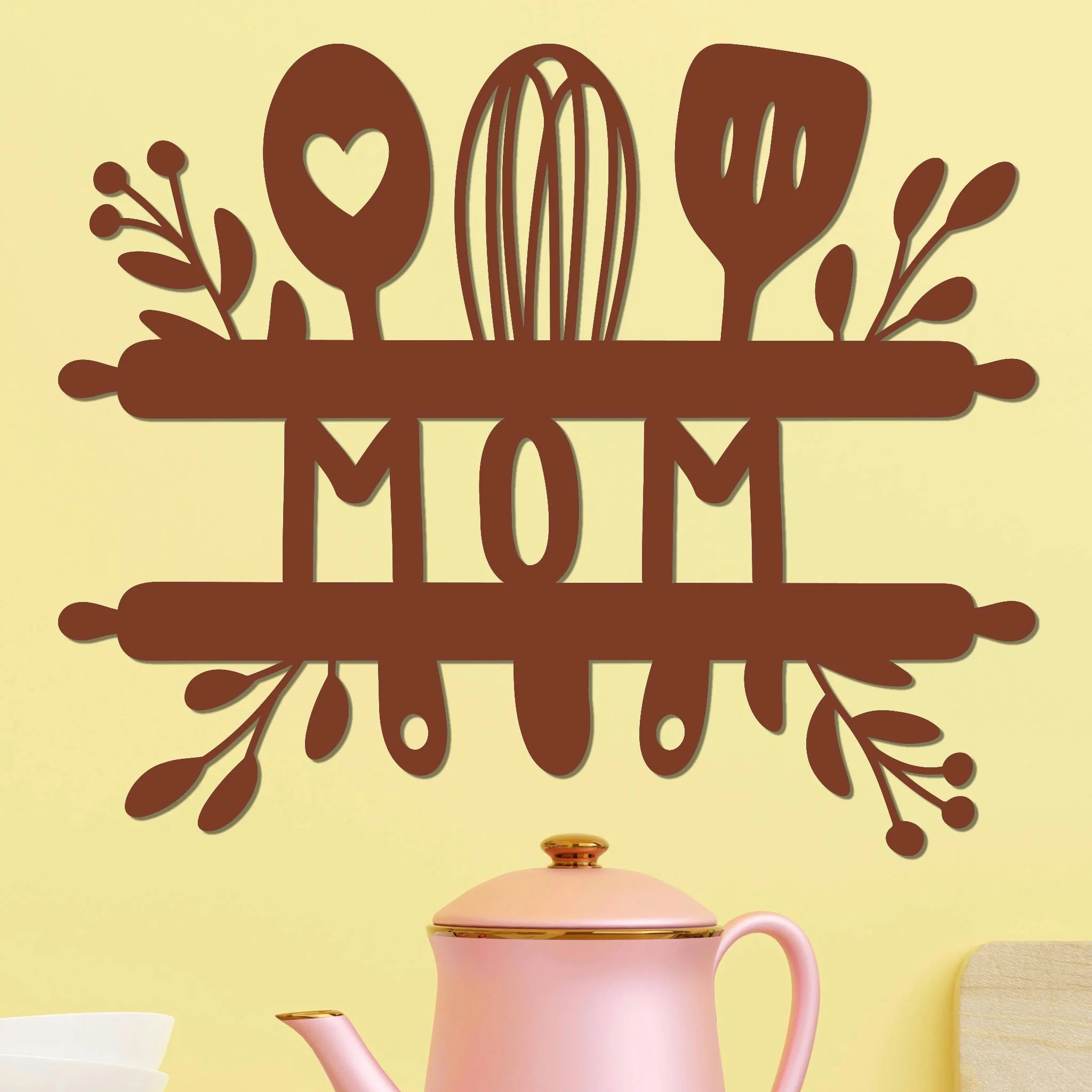 Mom Sign w Kitchen Utensils - Image 10