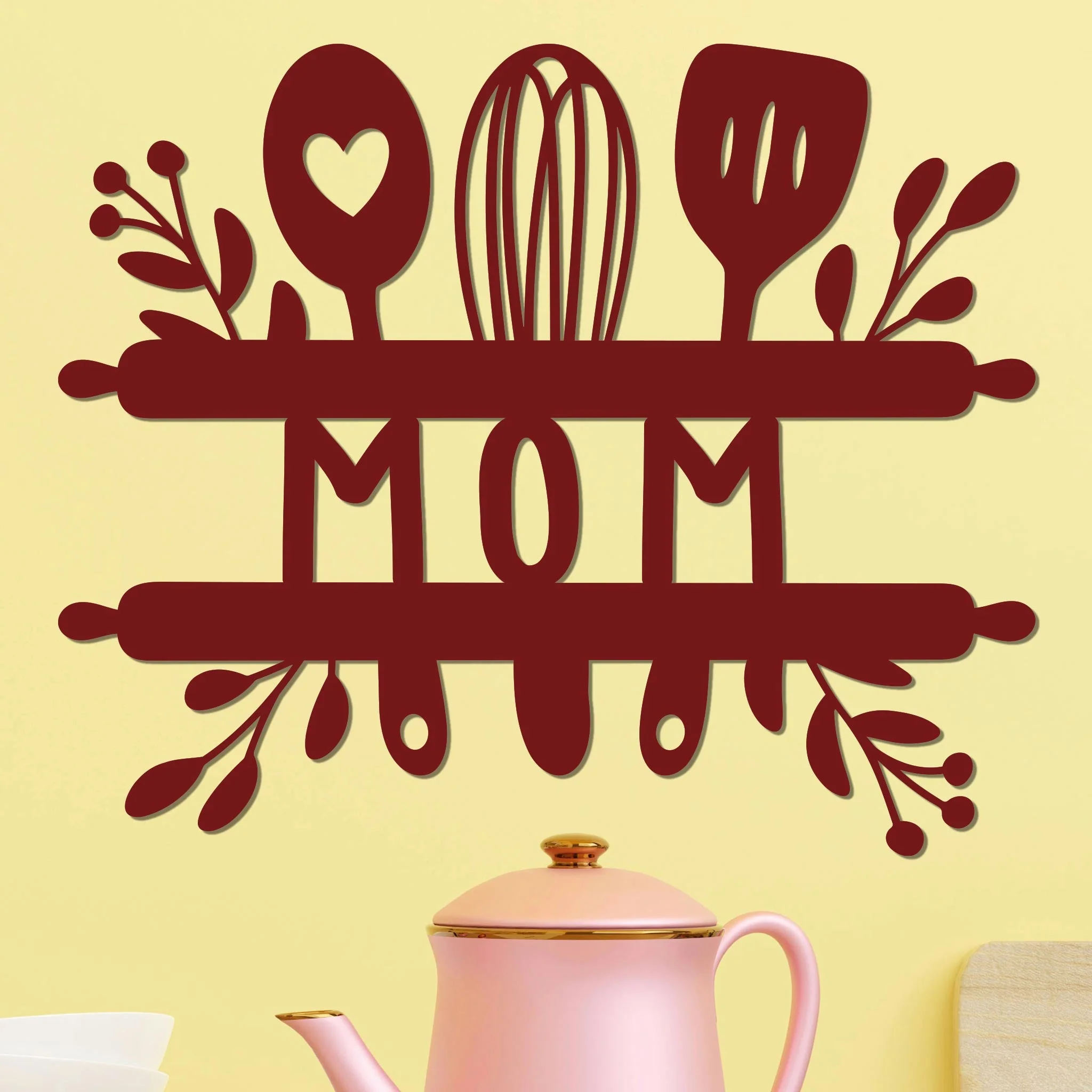 Mom Sign w Kitchen Utensils - Image 14