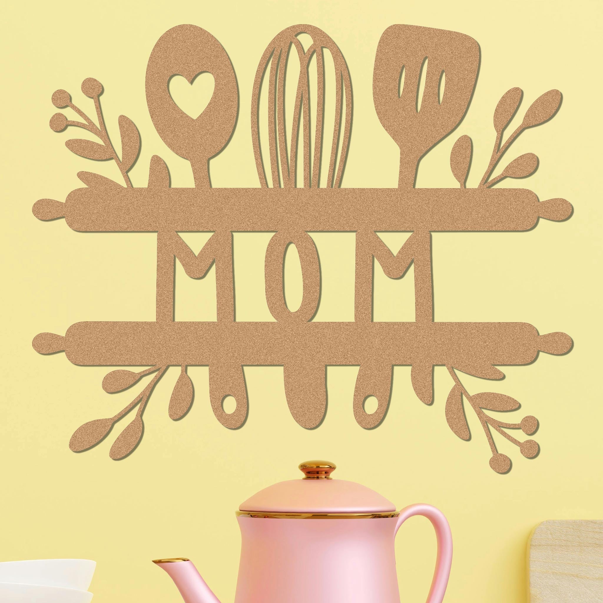 Mom Sign w Kitchen Utensils - Image 6