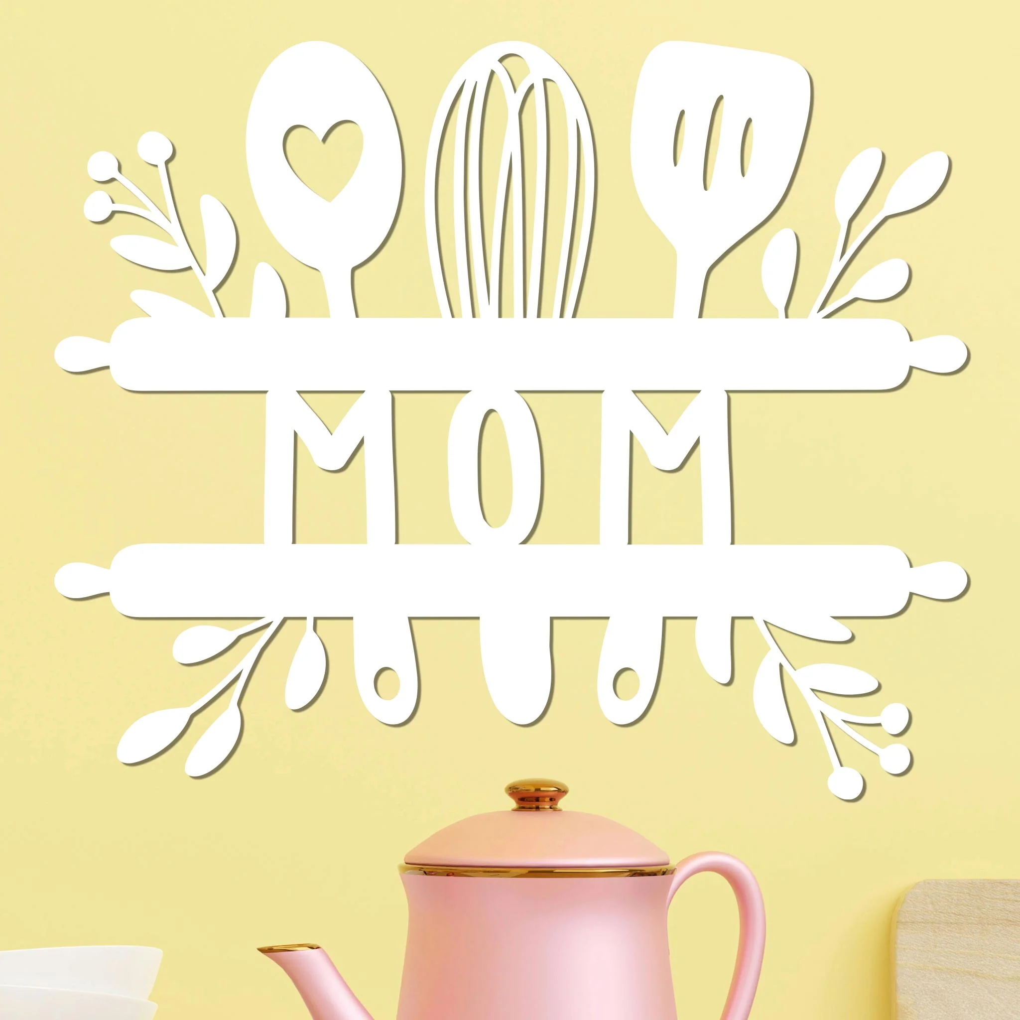 Mom Sign w Kitchen Utensils - Image 9