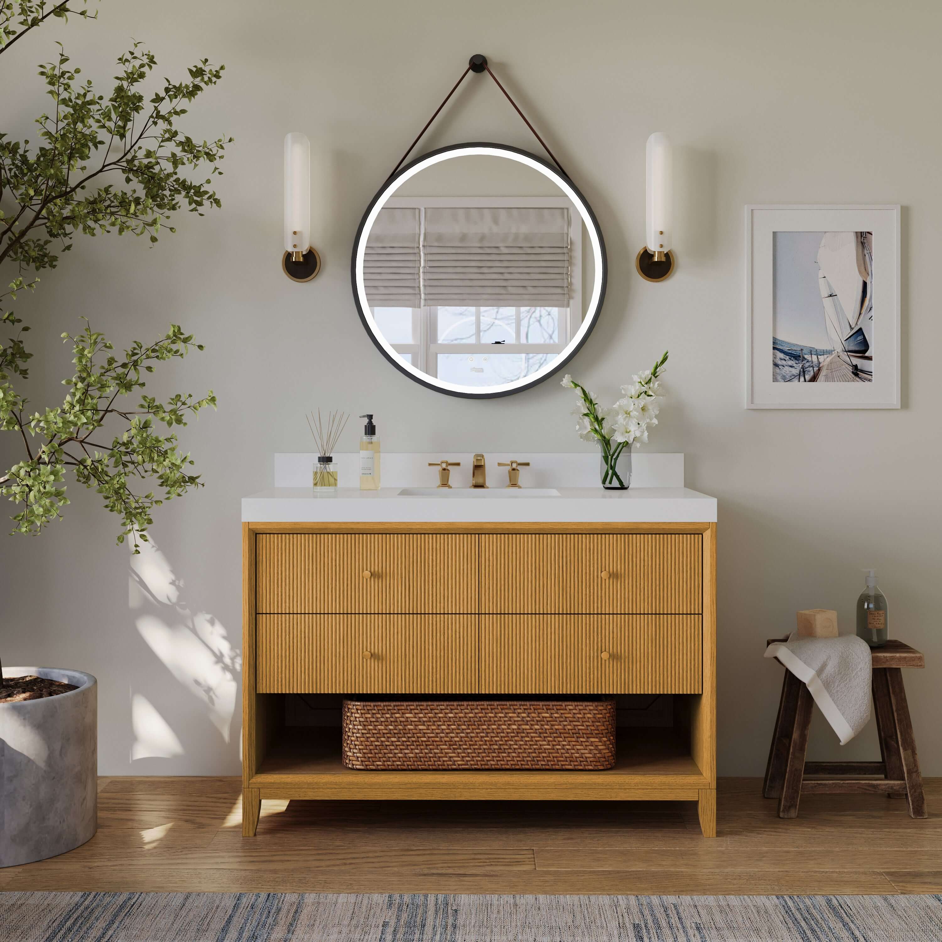 Momo Bathroom Vanity Collection in Sienna Finish - Image 18