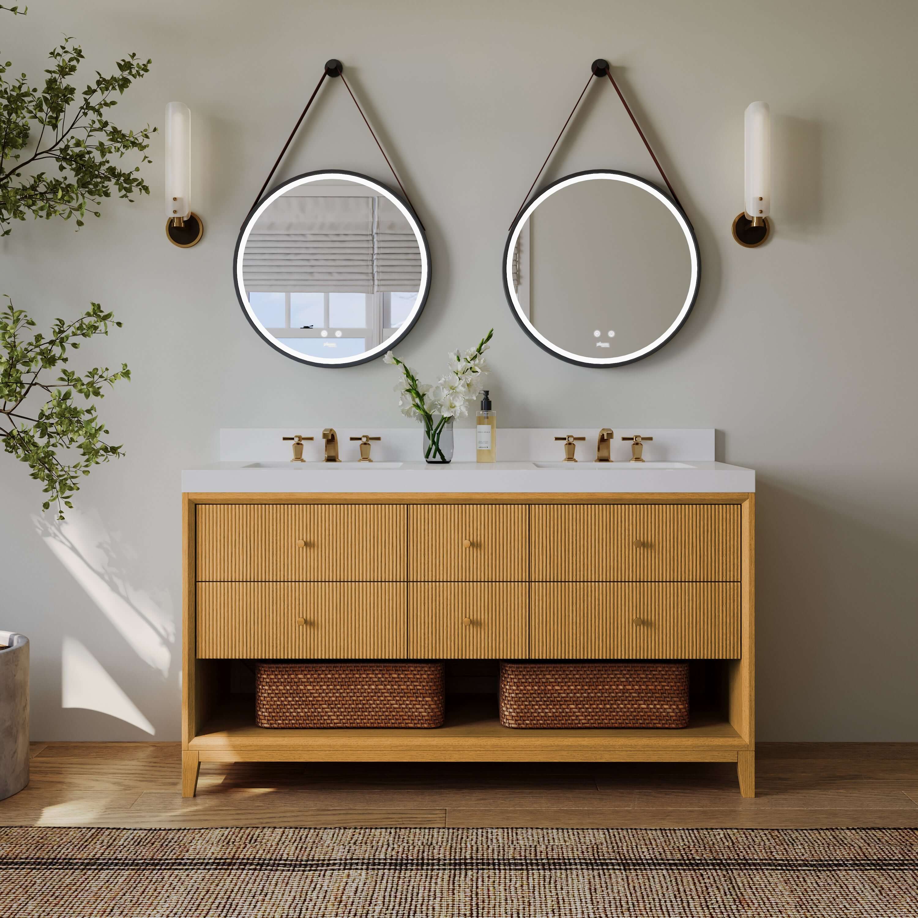 Momo Bathroom Vanity Collection in Sienna Finish - Image 26