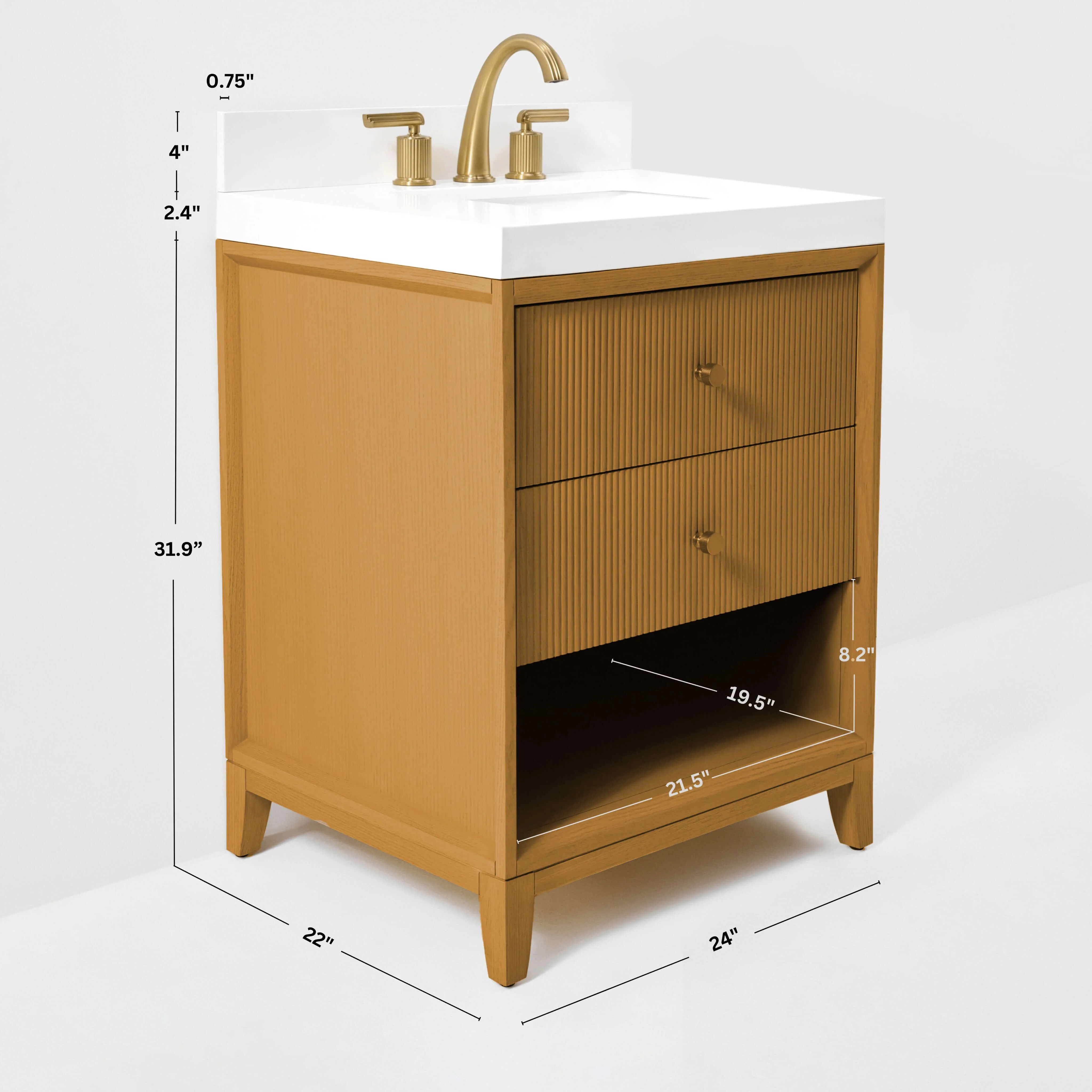 Momo Bathroom Vanity Collection in Sienna Finish - Image 3
