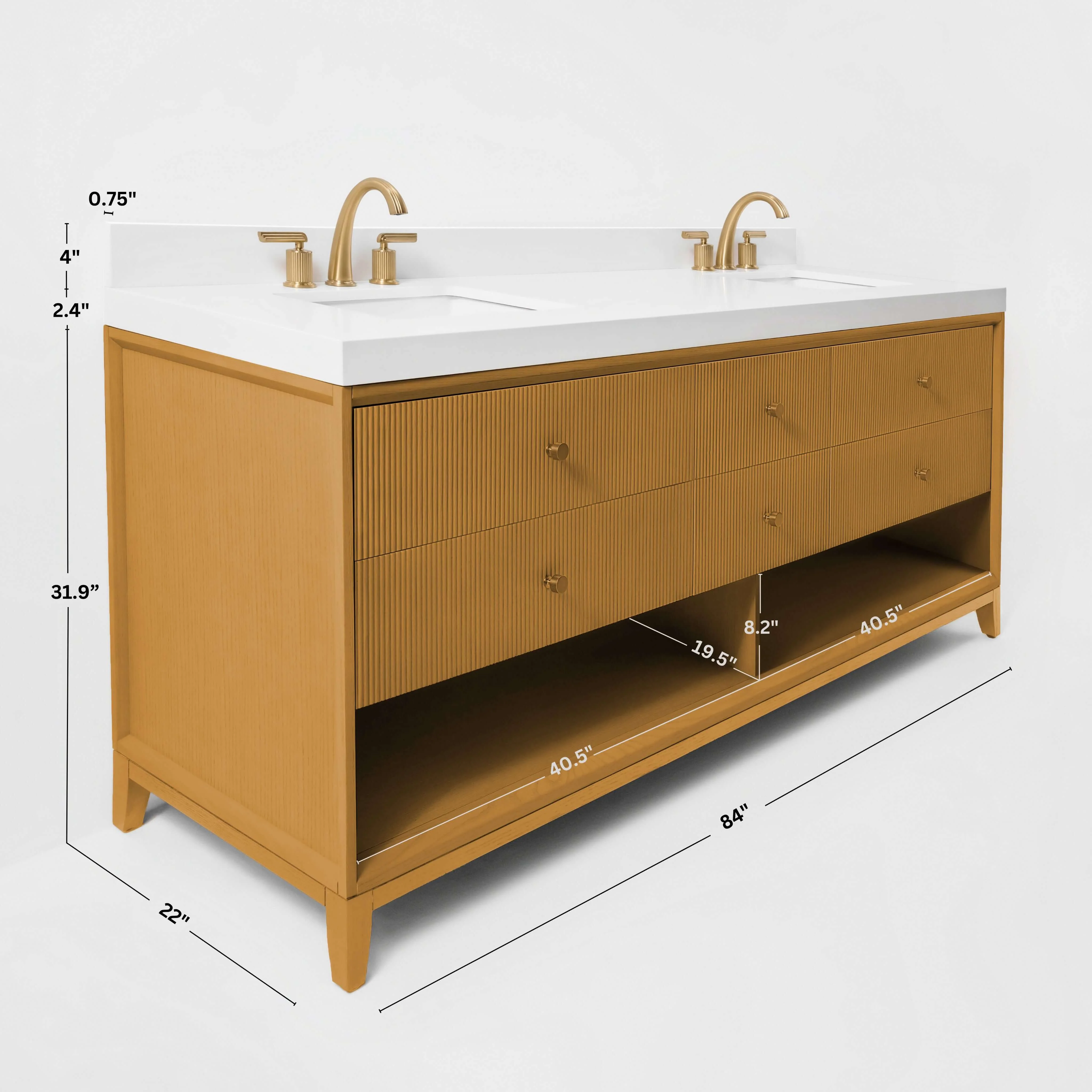 Momo Bathroom Vanity Collection in Sienna Finish - Image 37