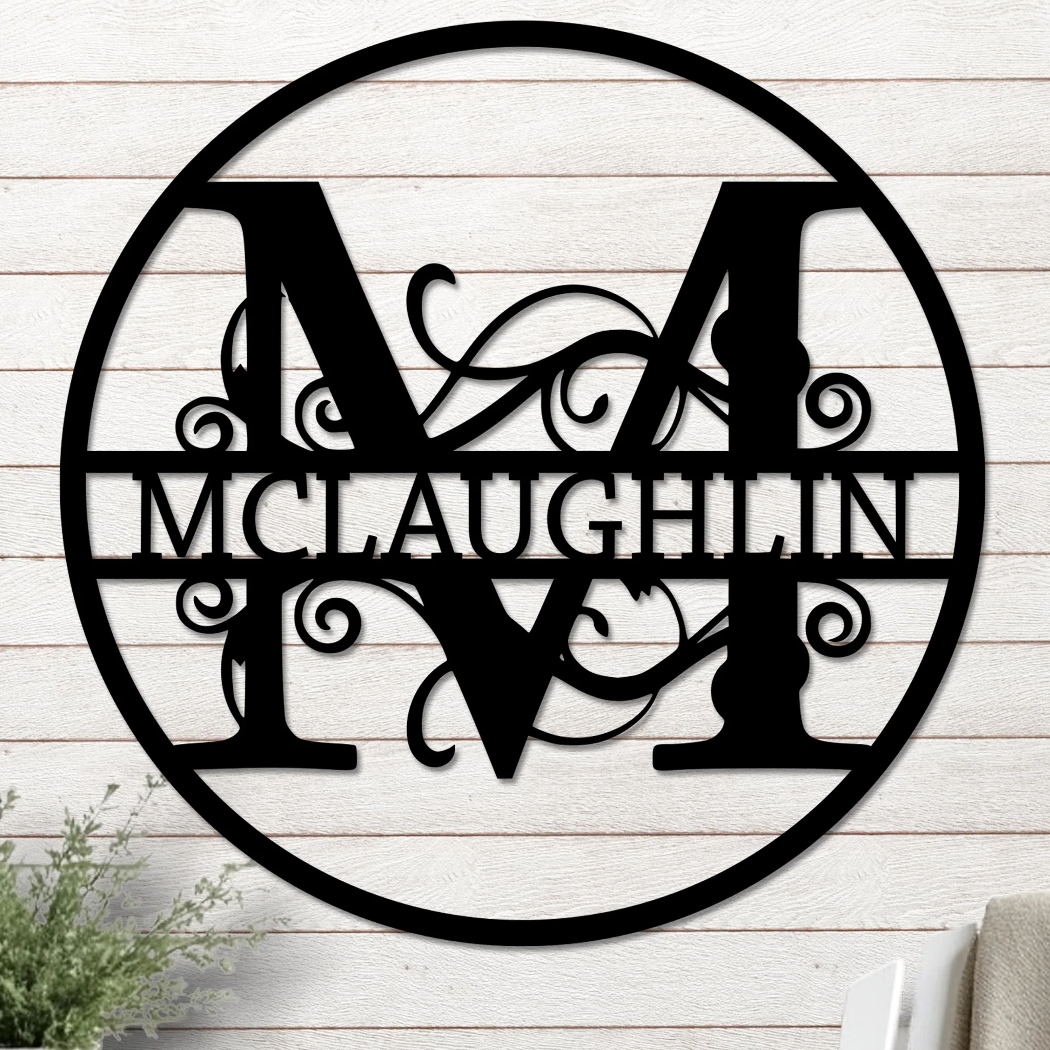 Monogram in Circle Sign - Image 3