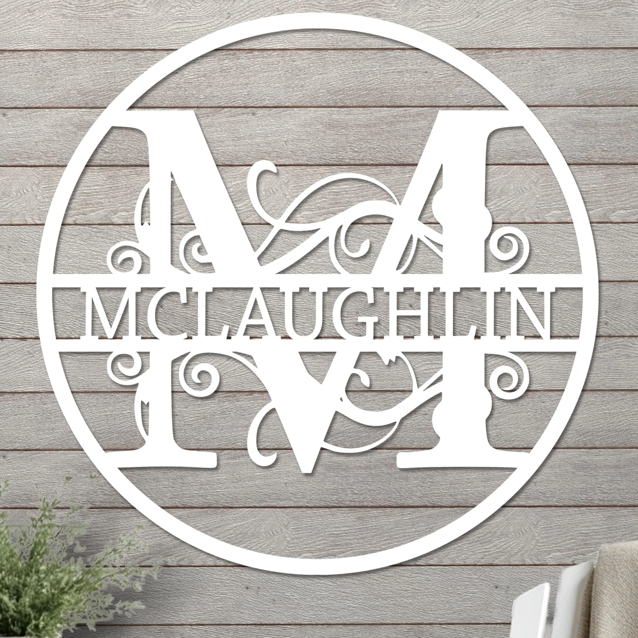 Monogram in Circle Sign - Image 4