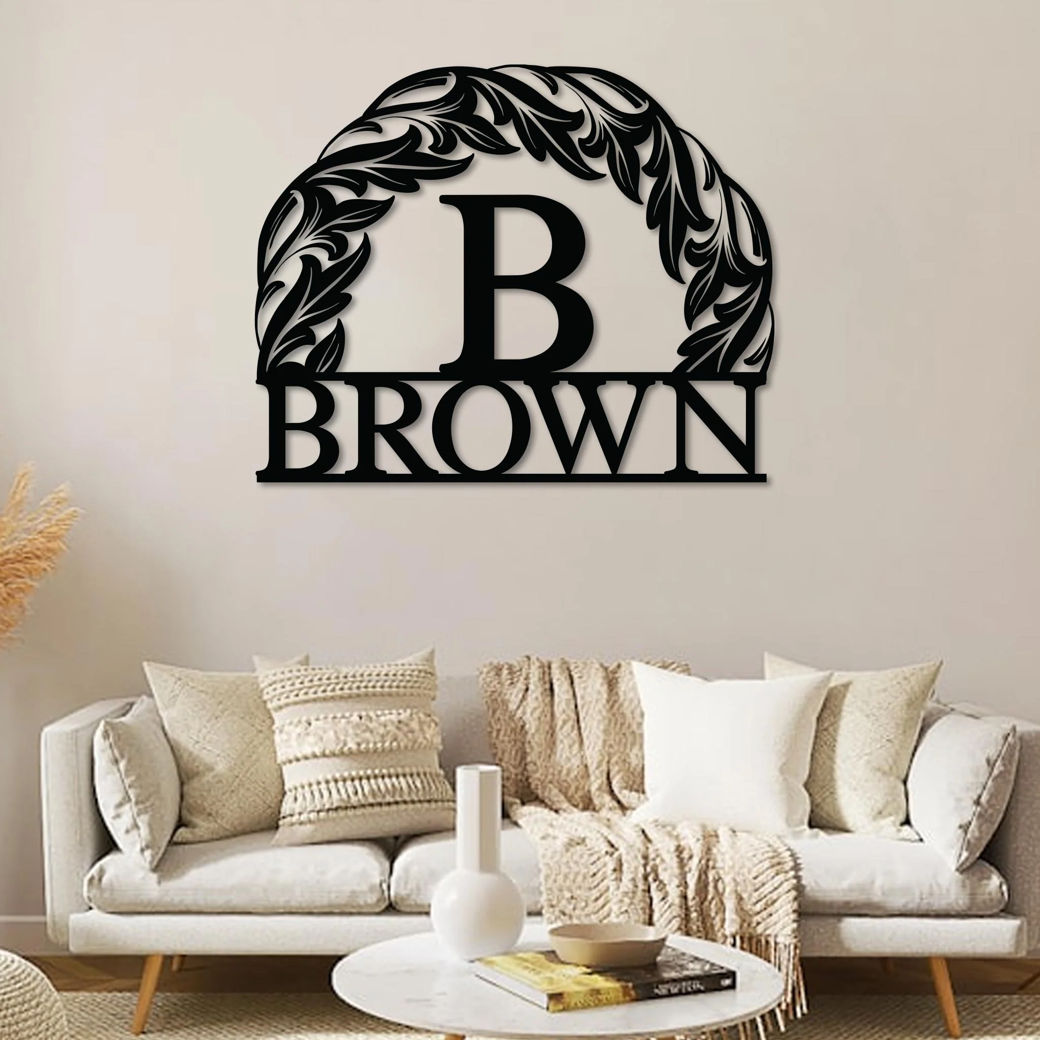 Monogram in Sun w Name Sign - Image 10
