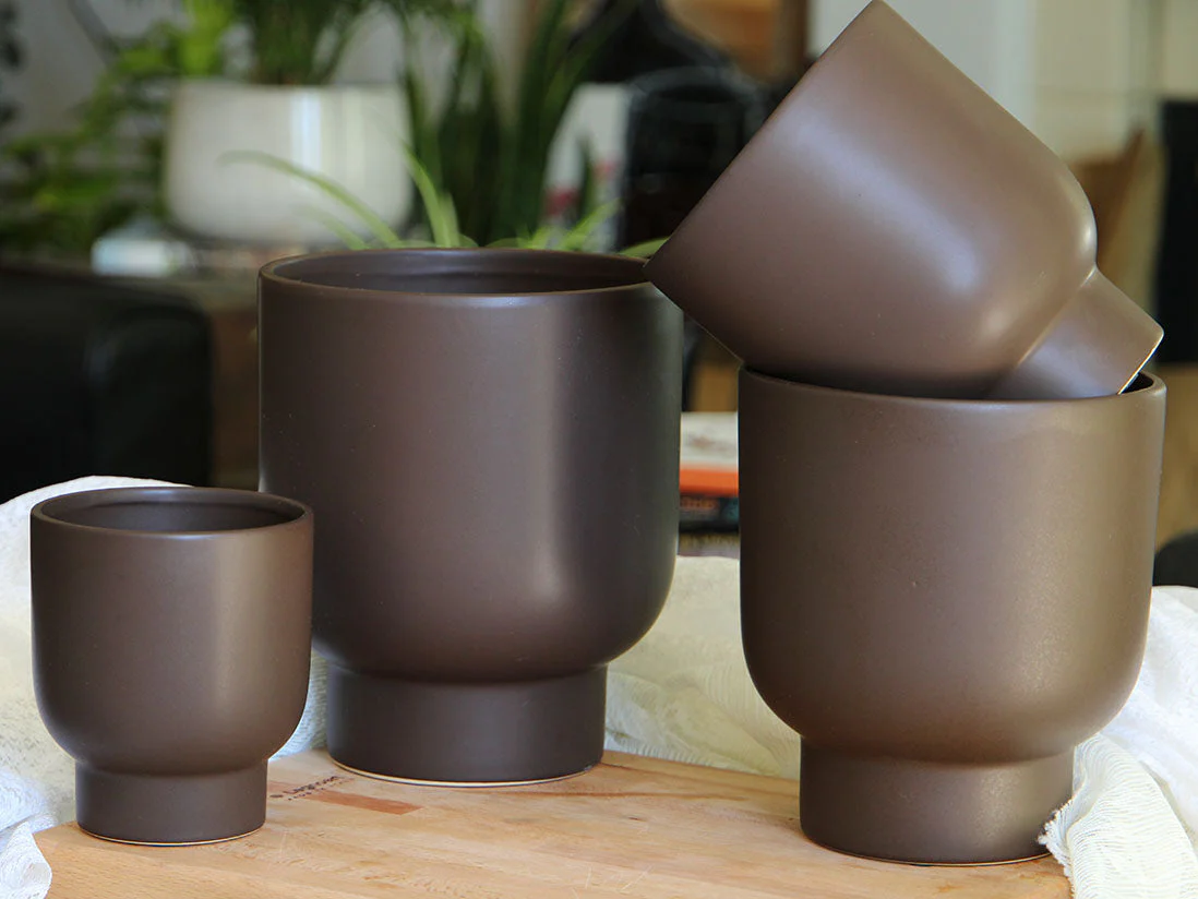 Monstera Cache Pot- 6.5" x 7.5" By Plantatorem - Image 6