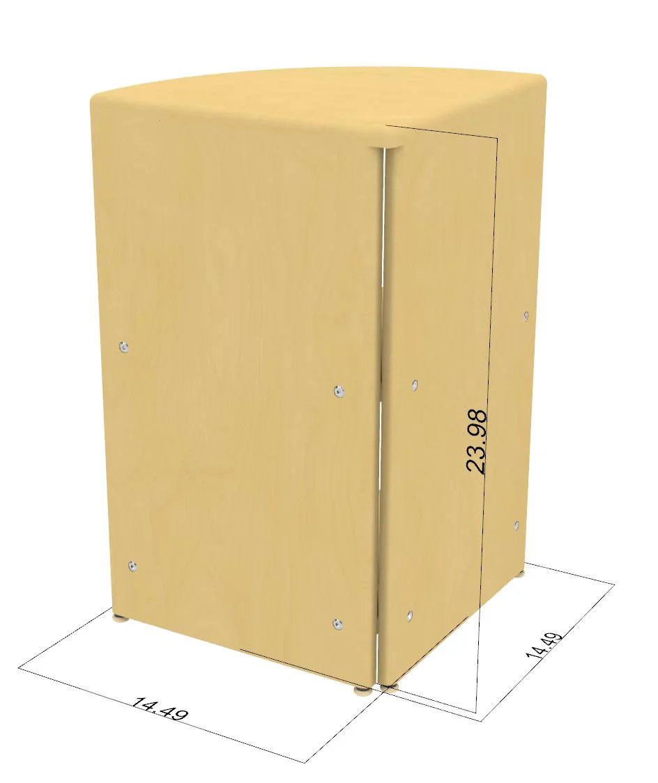 Montessori Classroom Corner Shelf - 24" Tall - Image 11