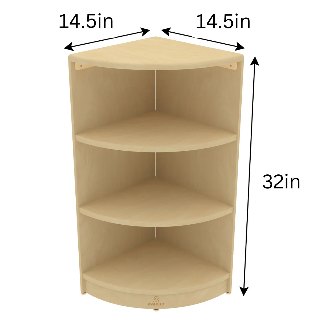 Montessori Classroom Corner Shelf - 32" Tall - Image 6