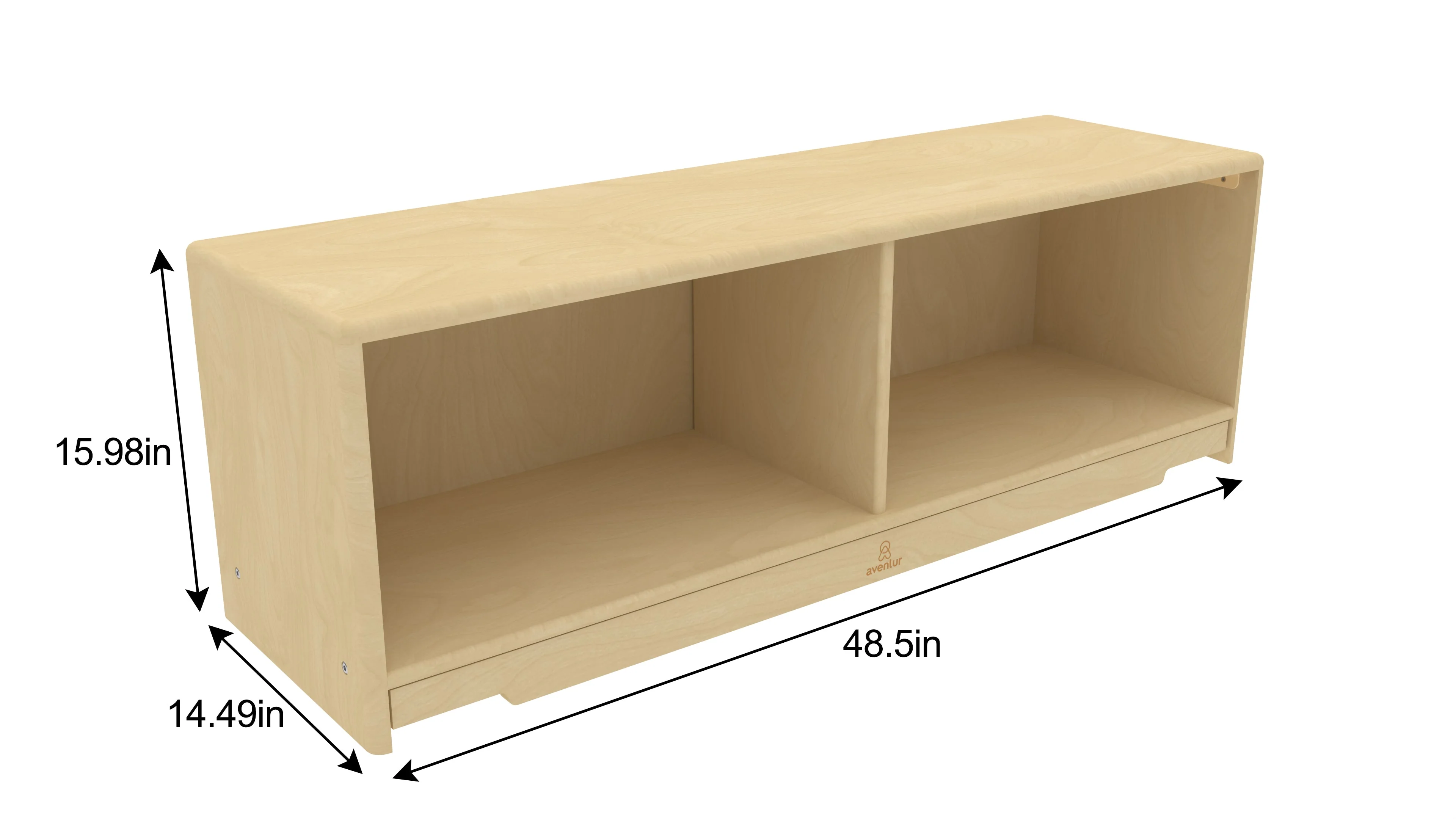 Montessori Classroom Shelf - 4' x 16" - Closed Back - Image 8