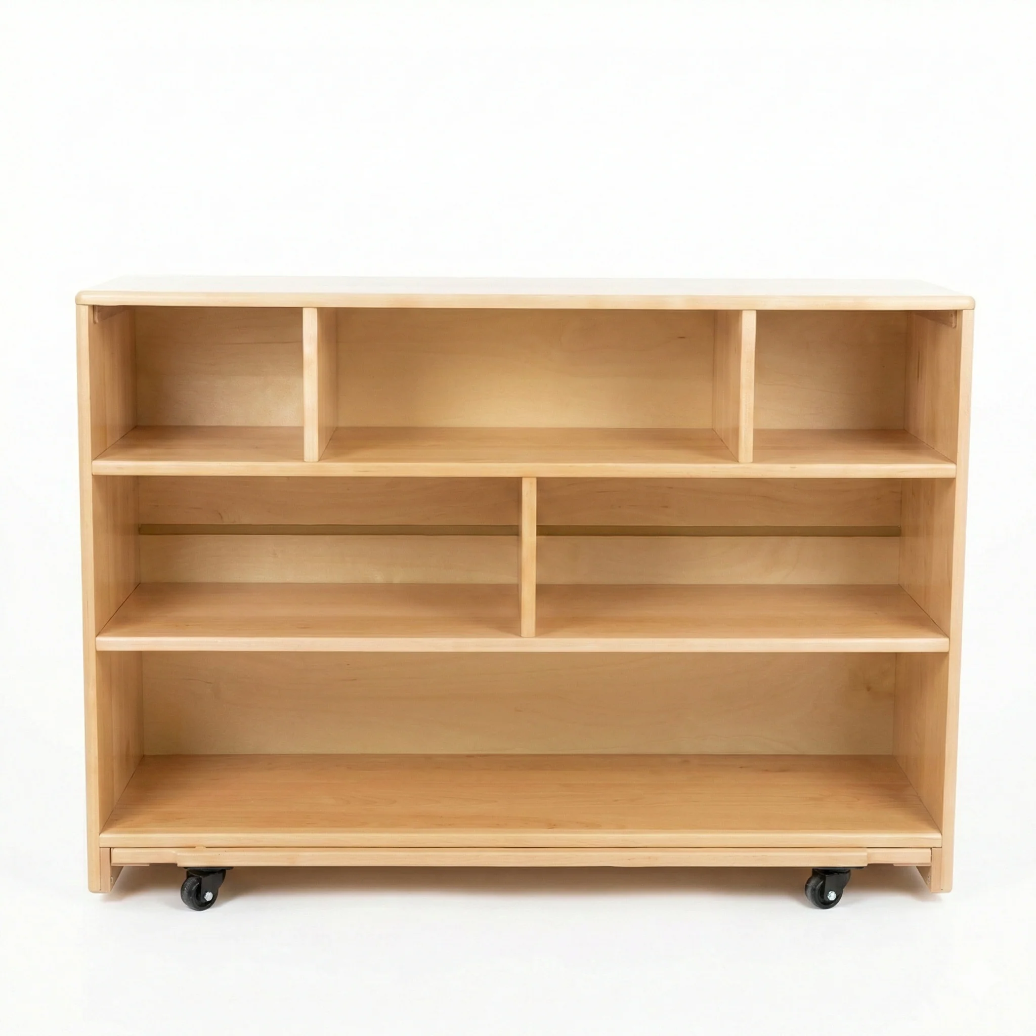 Montessori Classroom Shelf - 4' x 32" - Closed Back - Image 3