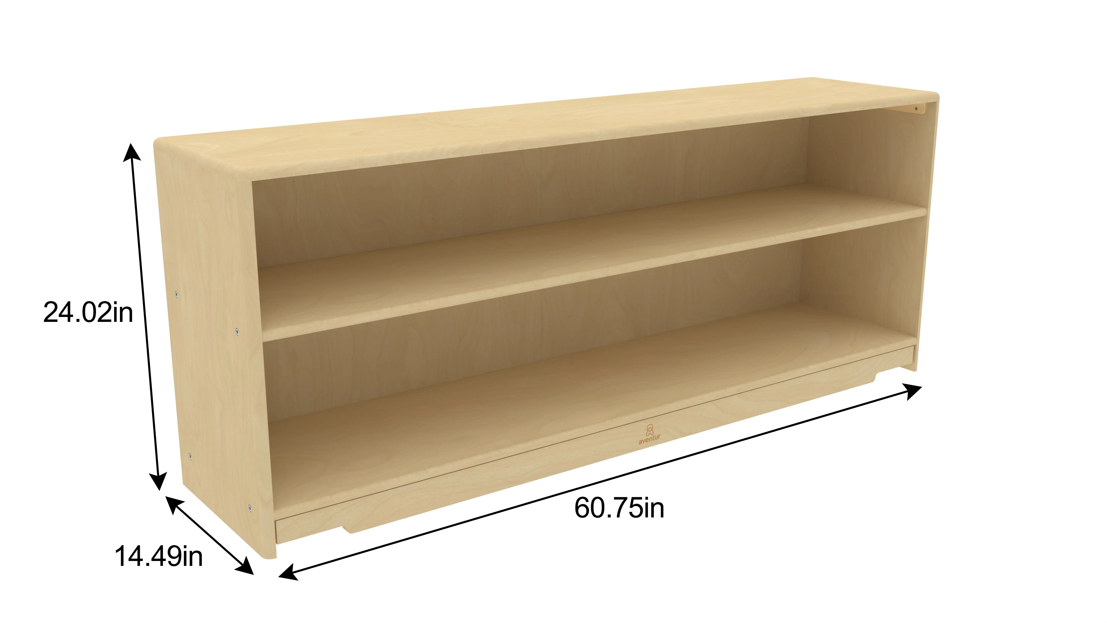 Montessori Classroom Shelf - 5' x 24" - Closed Back - Image 6