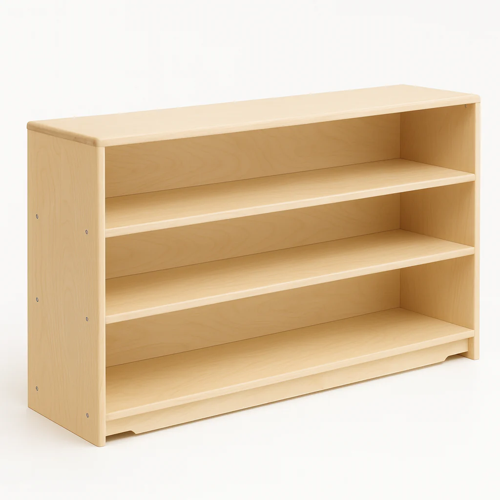 Montessori Classroom Shelf - 5' x 32" - Closed Back - Image 4