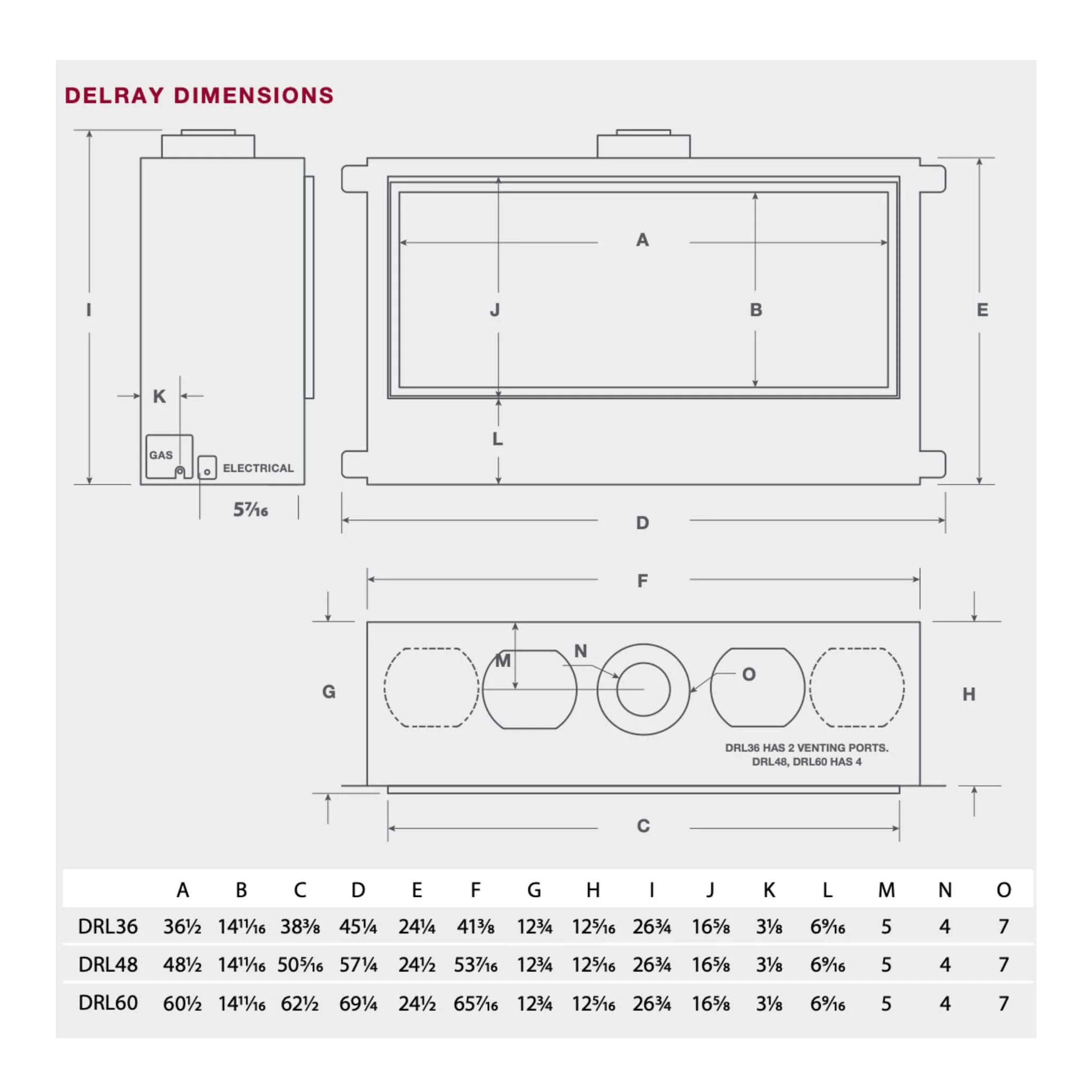Montigo DelRay Full Load Direct Vent Linear Natural Gas Fireplace With Remote Controlled Fans [DRL36/48/7213NI-2] (SAK56384) - Image 4