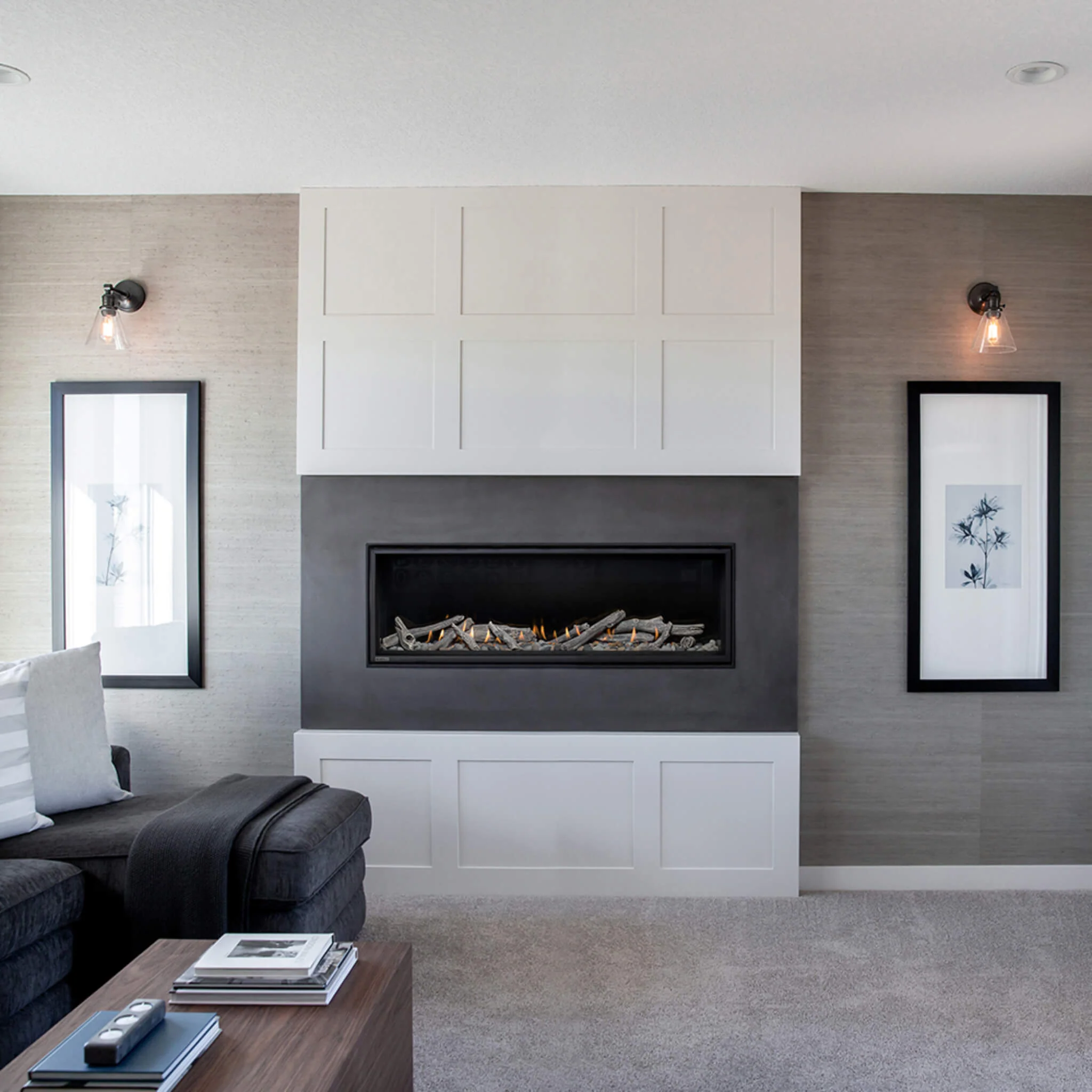 Montigo DelRay Full Load Direct Vent Linear Natural Gas Fireplace With Remote Controlled Fans [DRL36/48/7213NI-2] (SAK56384) - Image 5