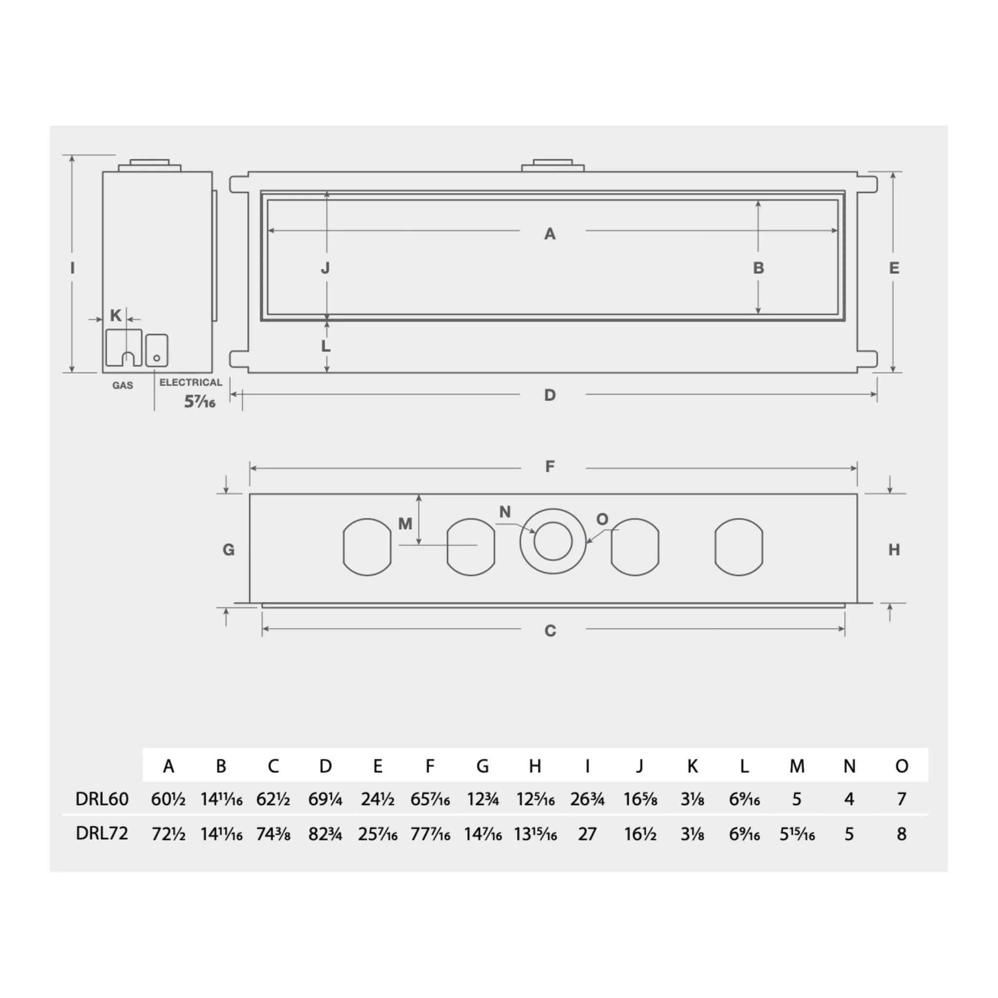 Montigo DelRay Full Load Direct Vent Linear Natural Gas Fireplace With Remote Controlled Fans [DRL36/48/7213NI-2] (SAK56384) - Image 6