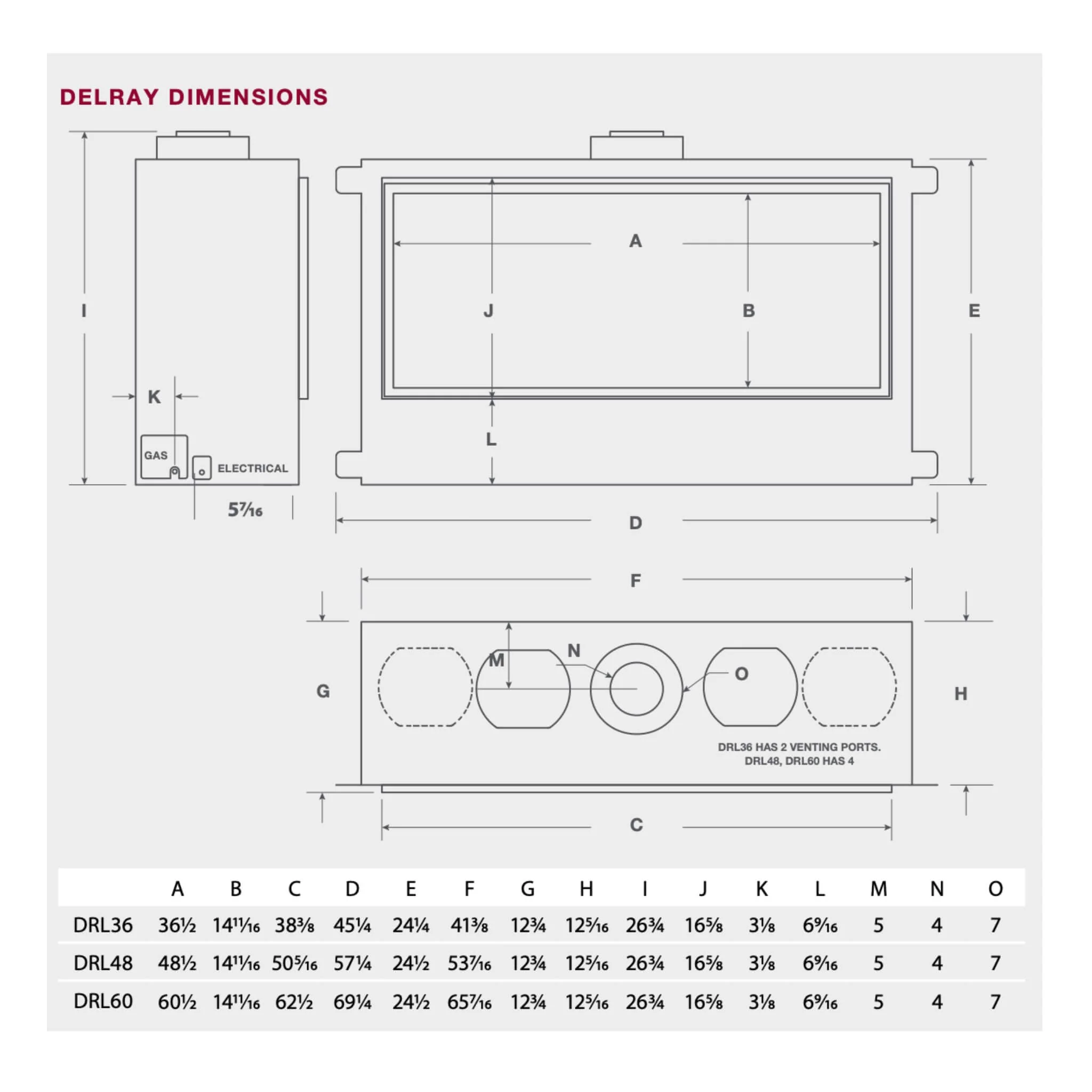 Montigo DelRay Linear Direct Vent Natural Gas Fireplace [DRL36/48/6013NI] (SAK31245) - Image 4