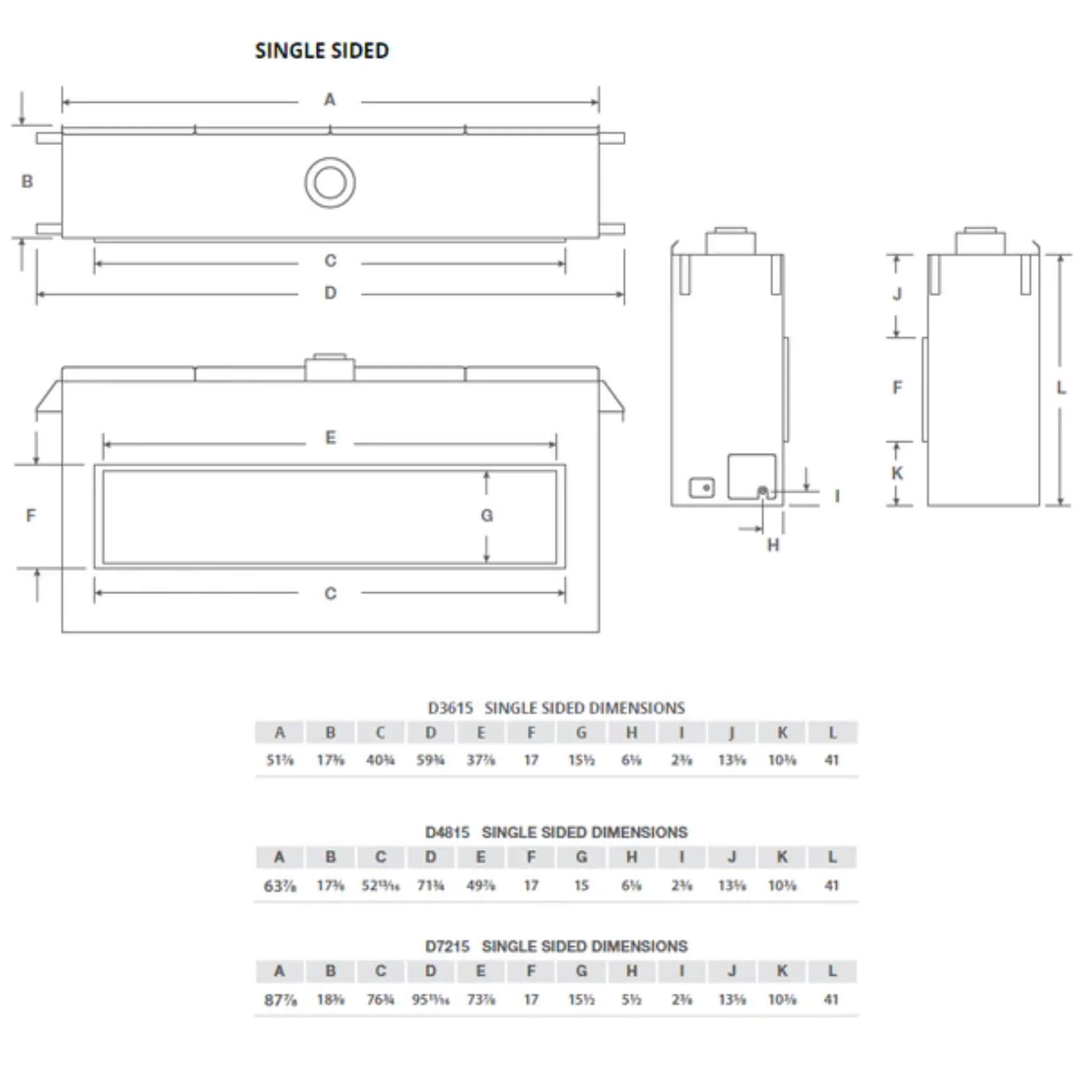 Montigo Distinction 48-Inch Single Sided Linear Direct Vent Natural Gas Fireplace [D4815NI-2] (SAK48267) - Image 3