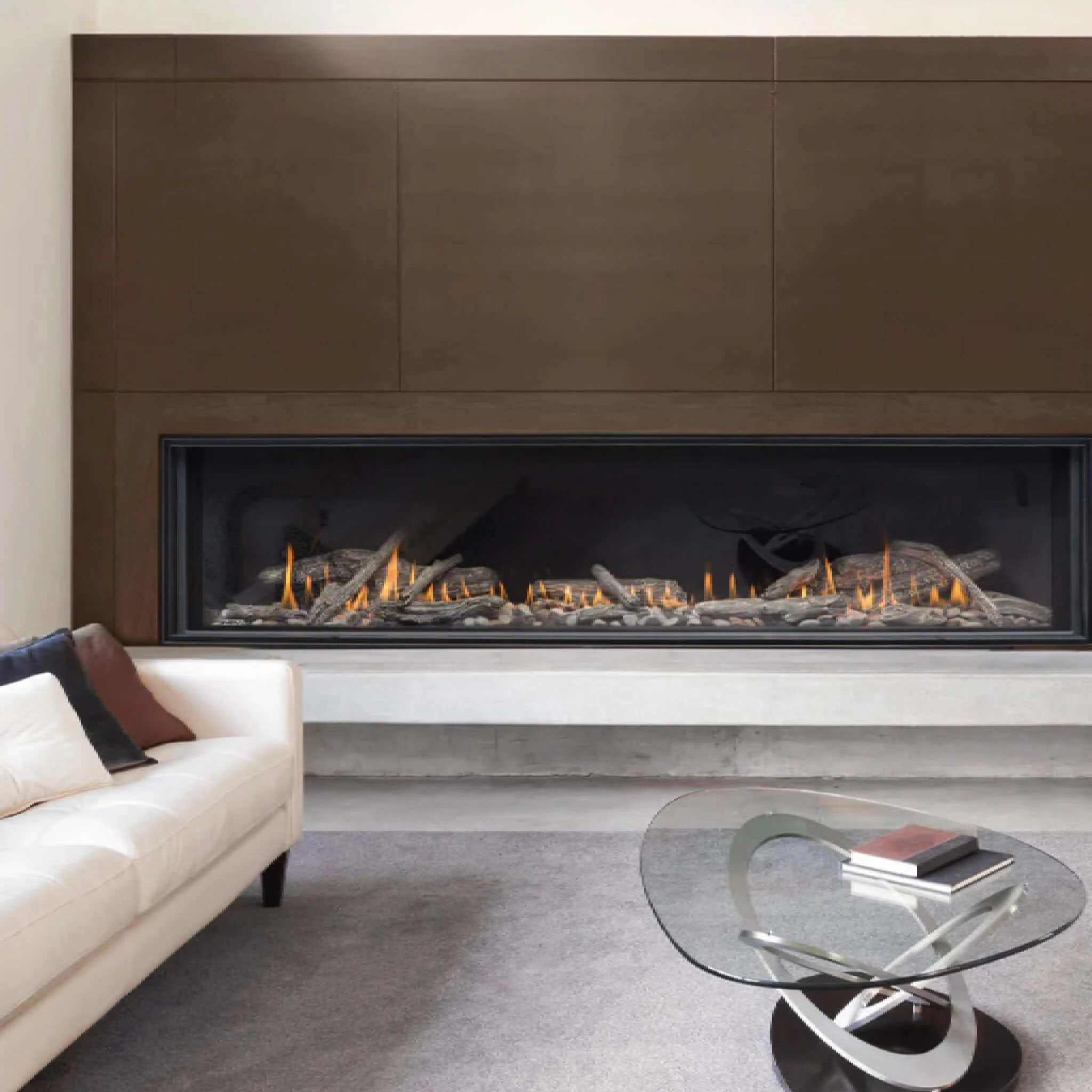 Montigo Distinction 72-Inch Single Sided Linear Direct Vent Natural Gas Fireplace [D7215NI-2] (SAK70824) - Image 5