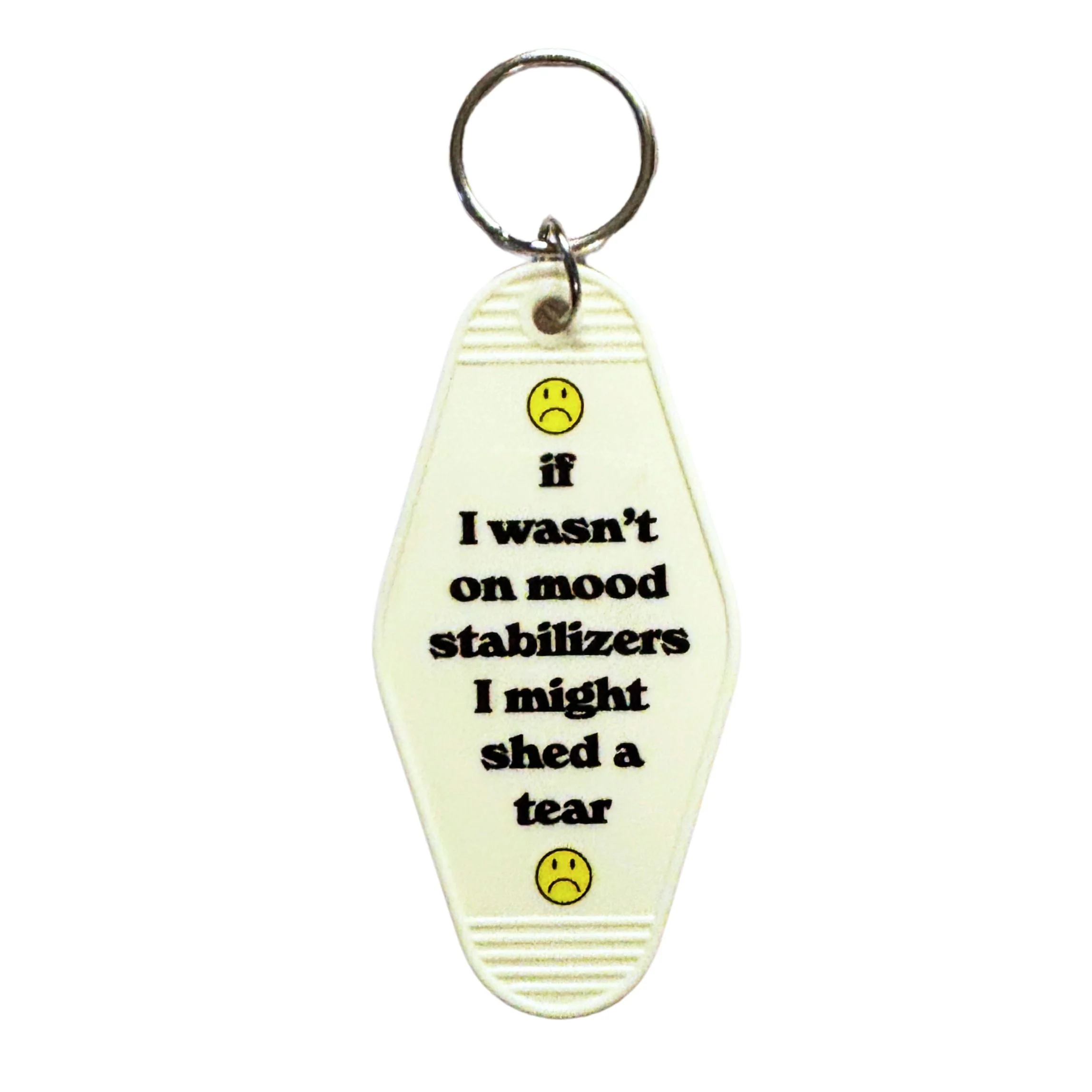 Mood Stabilizer Vintage Motel Keychain in White - Image 2