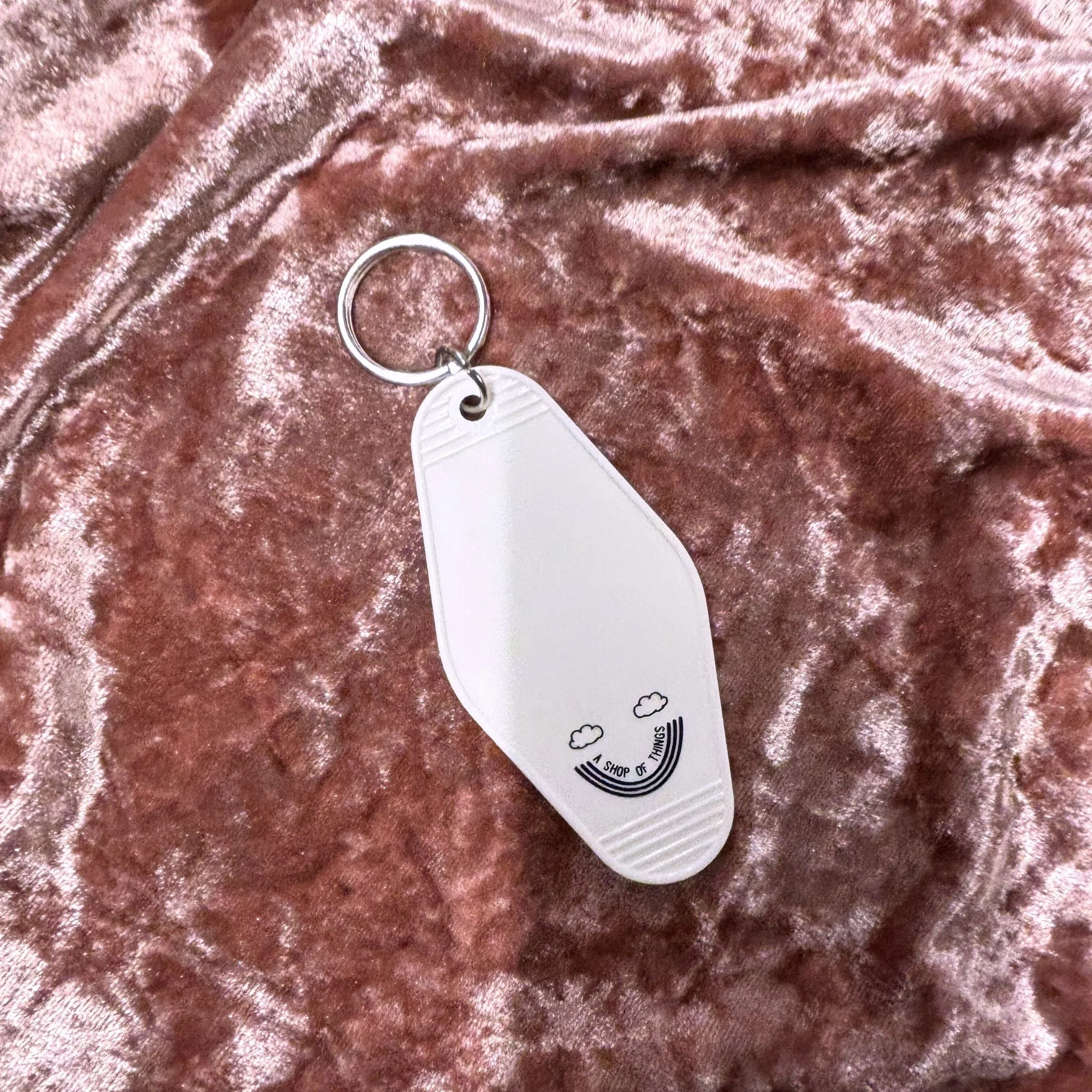 Mood Stabilizer Vintage Motel Keychain in White - Image 4